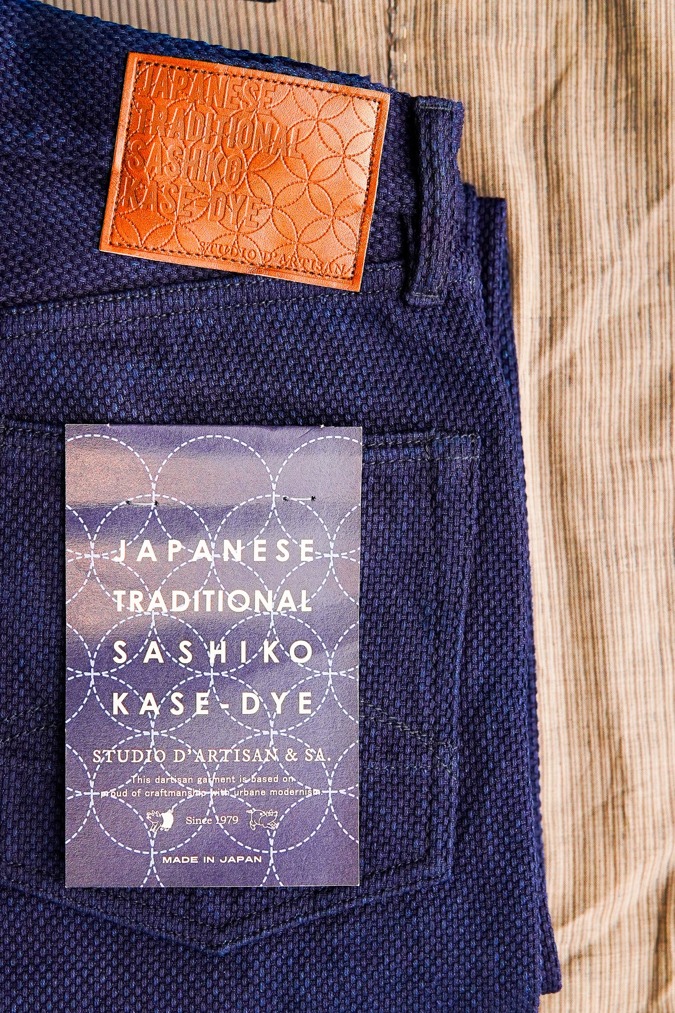 Studio D'Artisan 1907 Selvedge Sashiko Jeans - Indigo