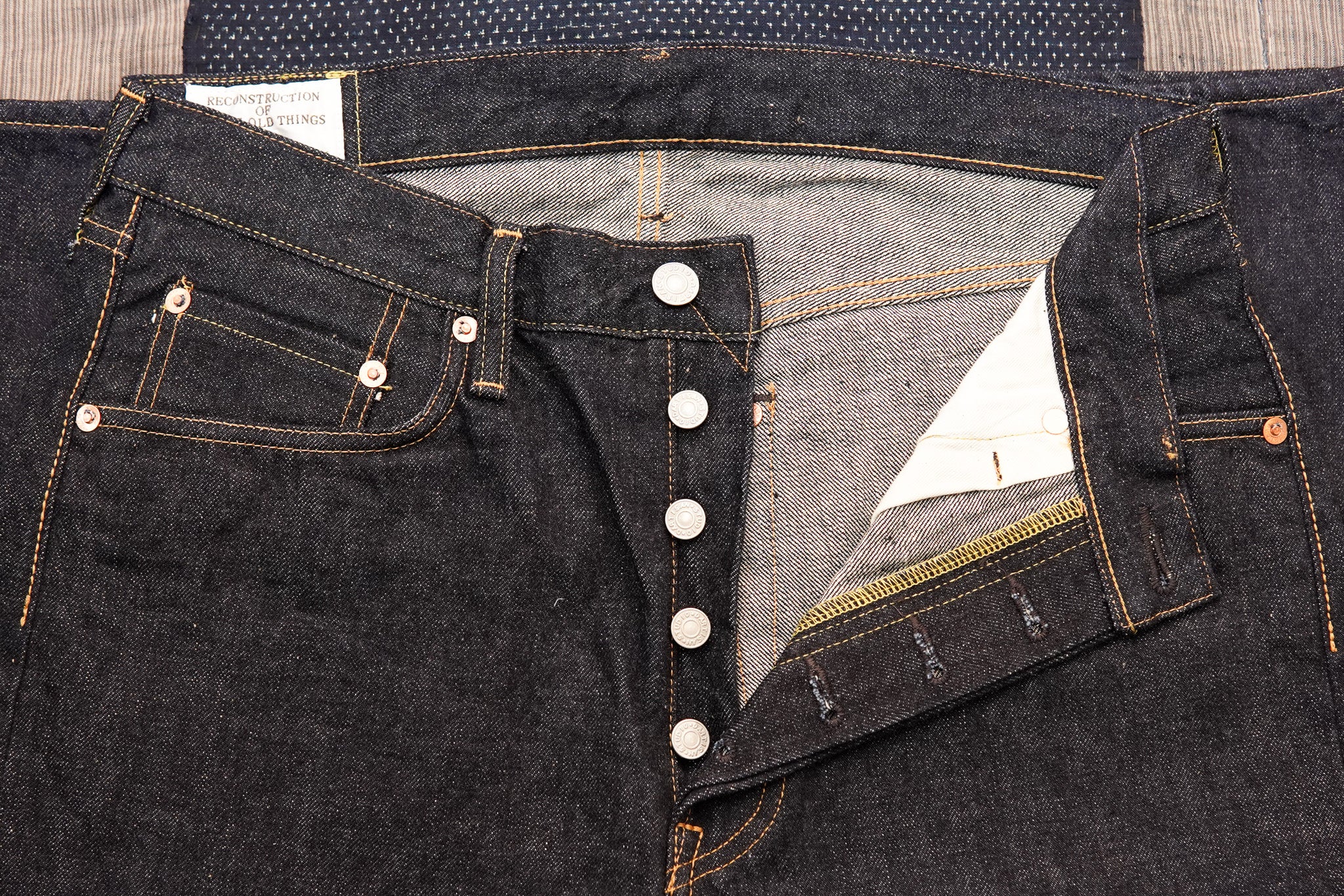 Studio D'Artisan SD-1101W Ishikawadai Straight Fit Indigo Selvedge Denim - One Washed