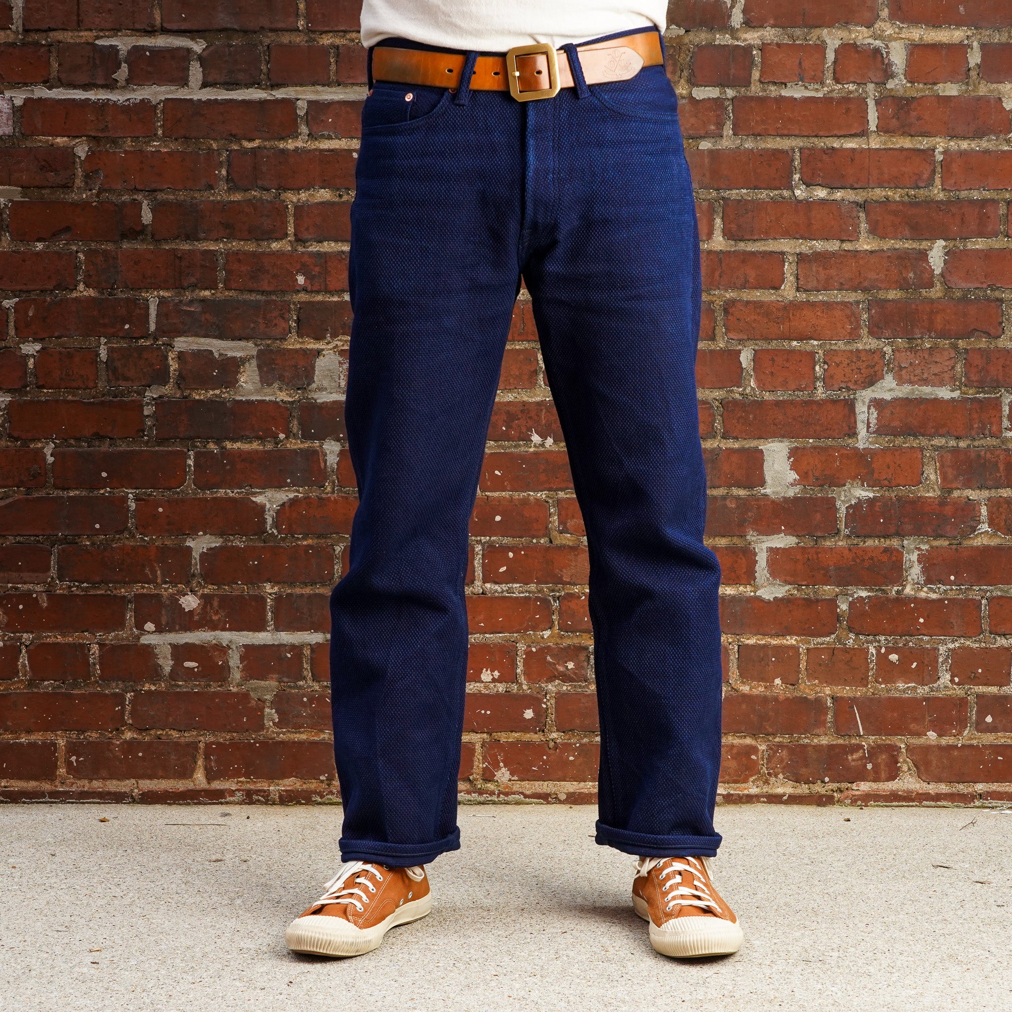 Studio D'Artisan 1907 Selvedge Sashiko Jeans - Indigo