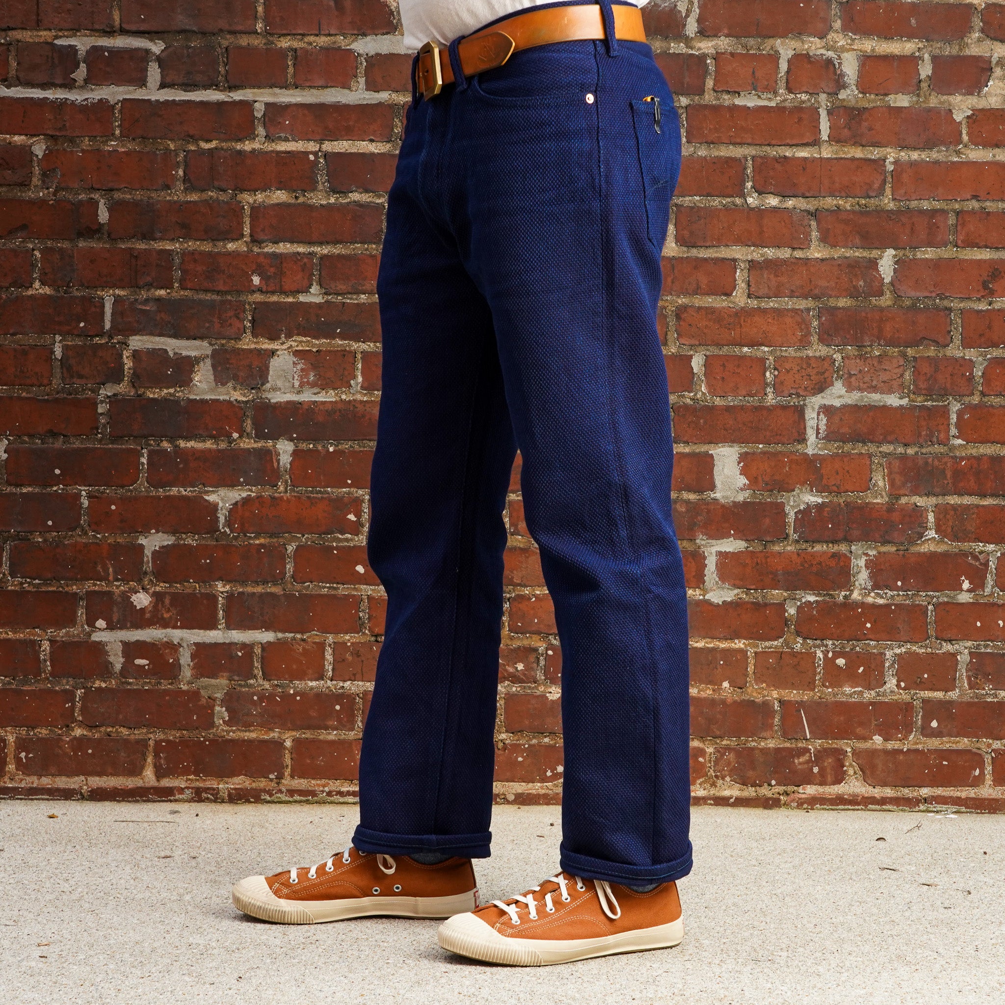 Studio D'Artisan 1907 Selvedge Sashiko Jeans - Indigo
