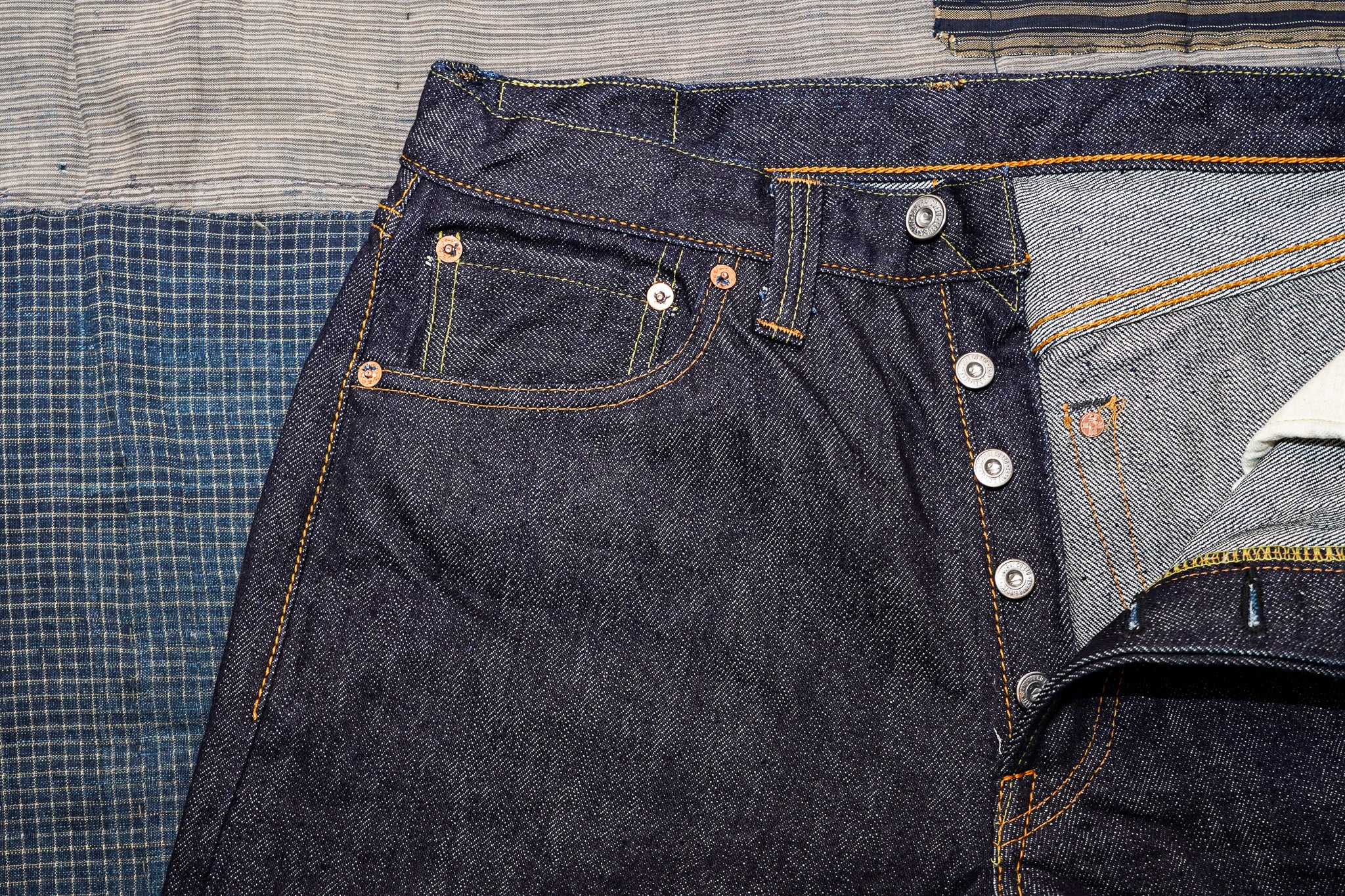 Samurai S310XX-WASHI 15oz Washi Denim Super Wide Leg Fit - Indigo