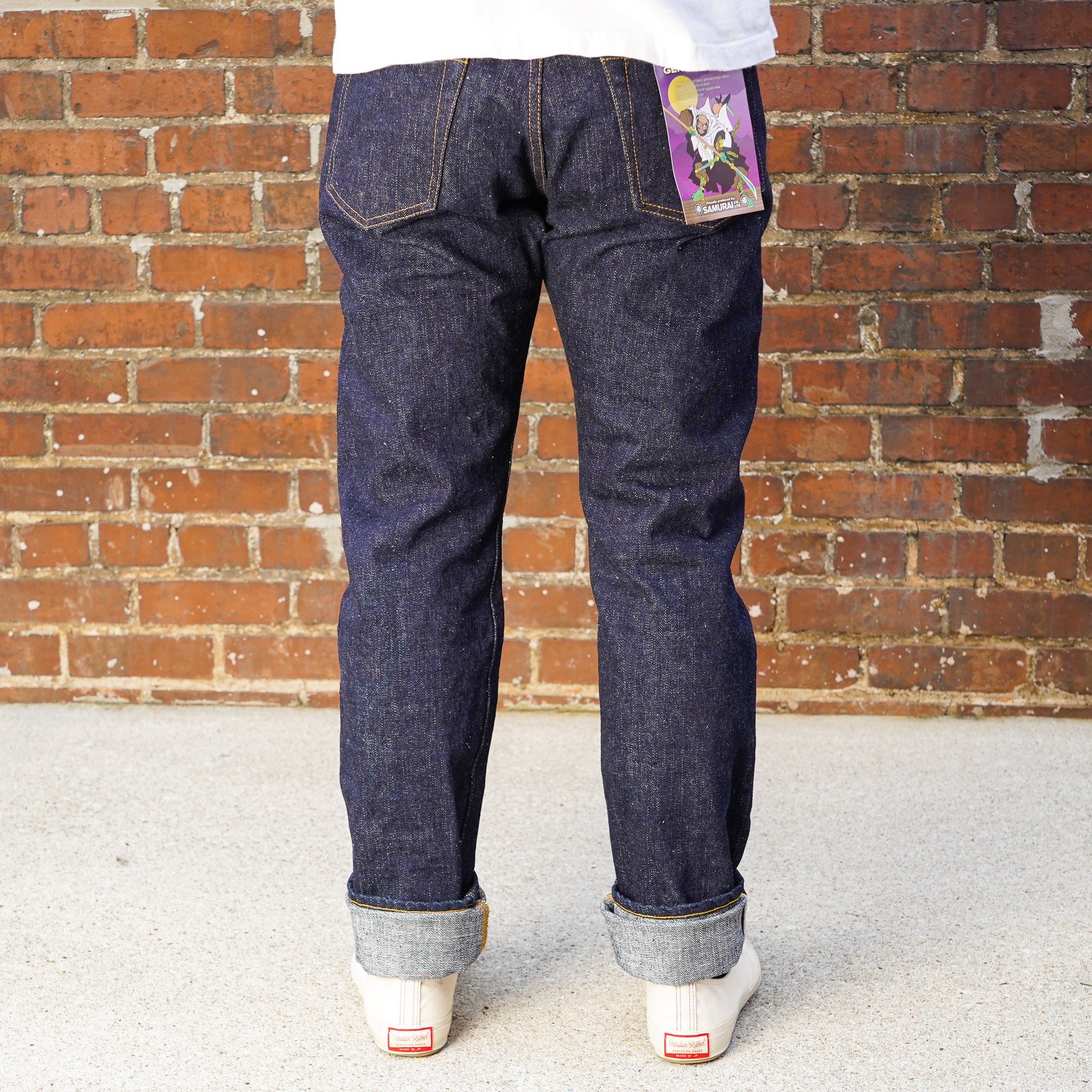 Samurai S211VX 17oz "Benkei" Slubby Relax Tapered Jeans - One Washed
