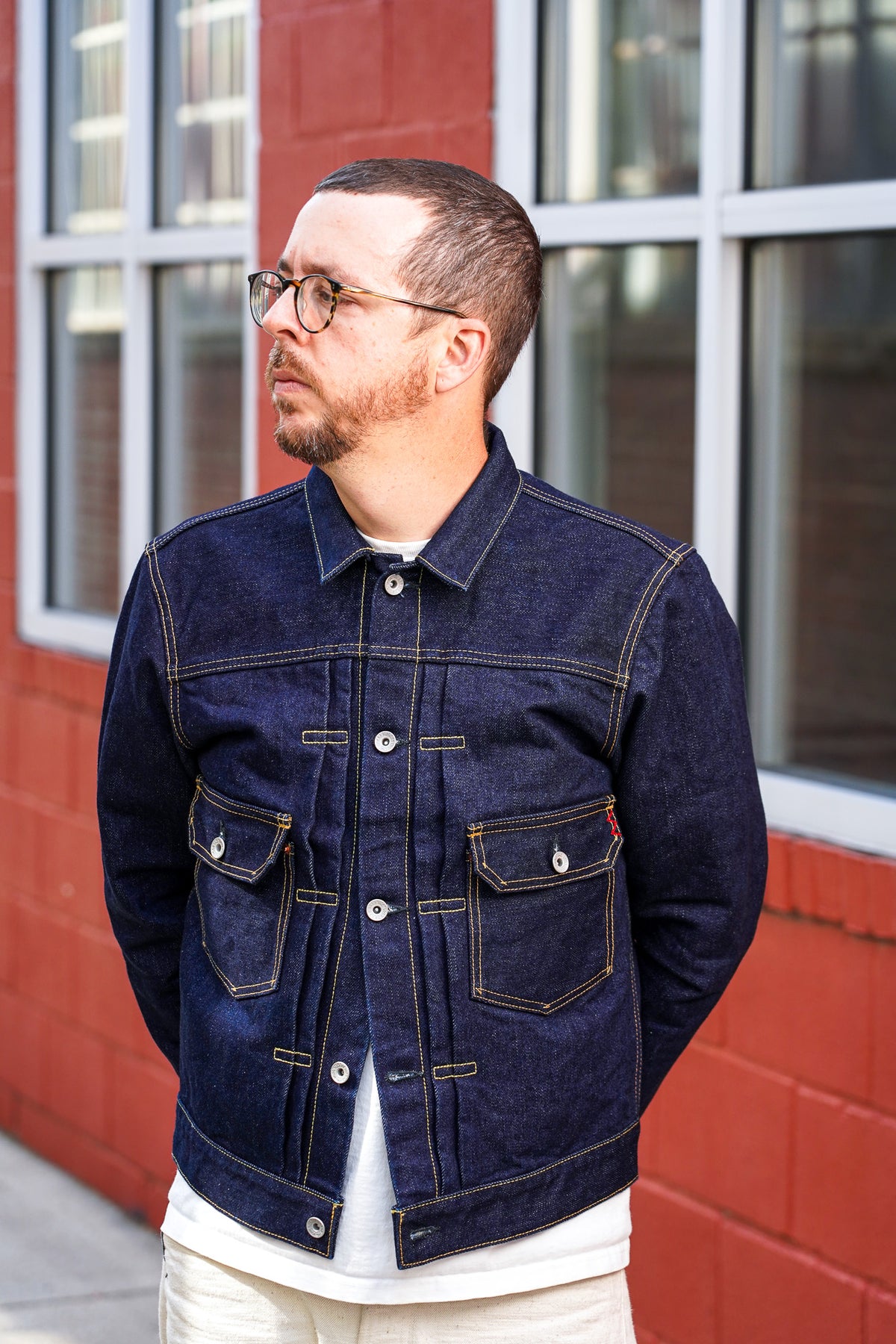 Iron Heart IHJ-139-IND 19oz Selvedge Denim Type II Jacket - Indigo