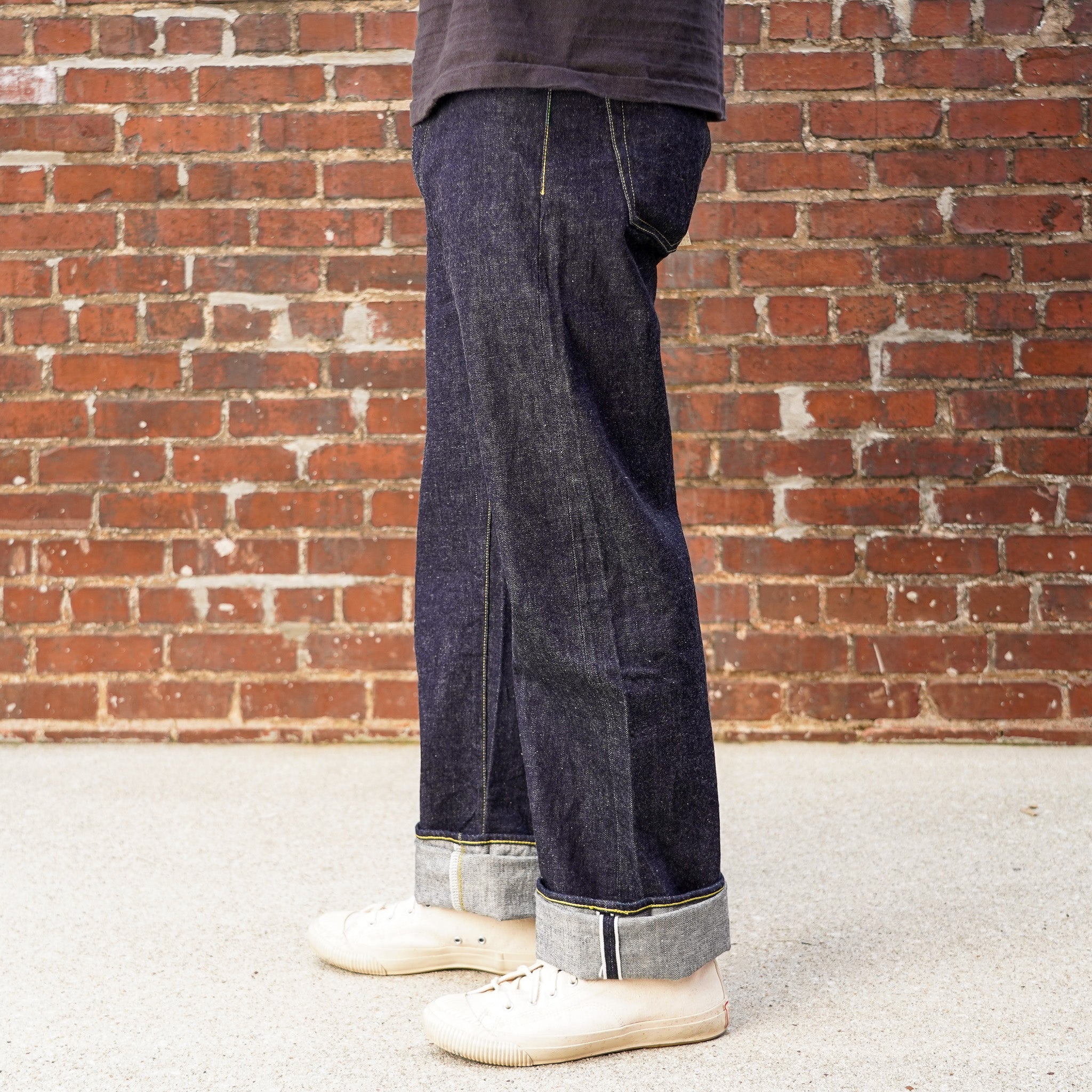 Studio D'Artisan SD-1102W Ishikawadai Loose Fit Indigo Selvedge Denim - One Washed