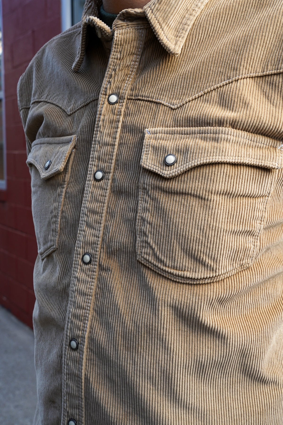 Freenote Cloth Calico Western Shirt - Tan Corduroy