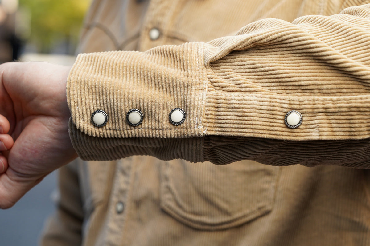 Freenote Cloth Calico Western Shirt - Tan Corduroy