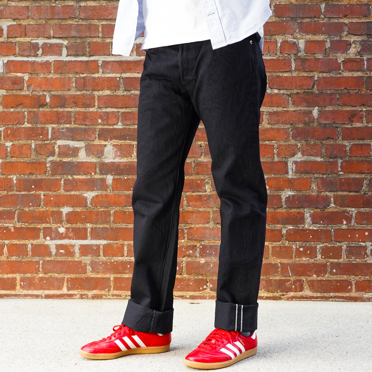 Samurai S0710XX-BOB 15oz "Aoki Tachikage" Slim Straight Fit - Black on Blue