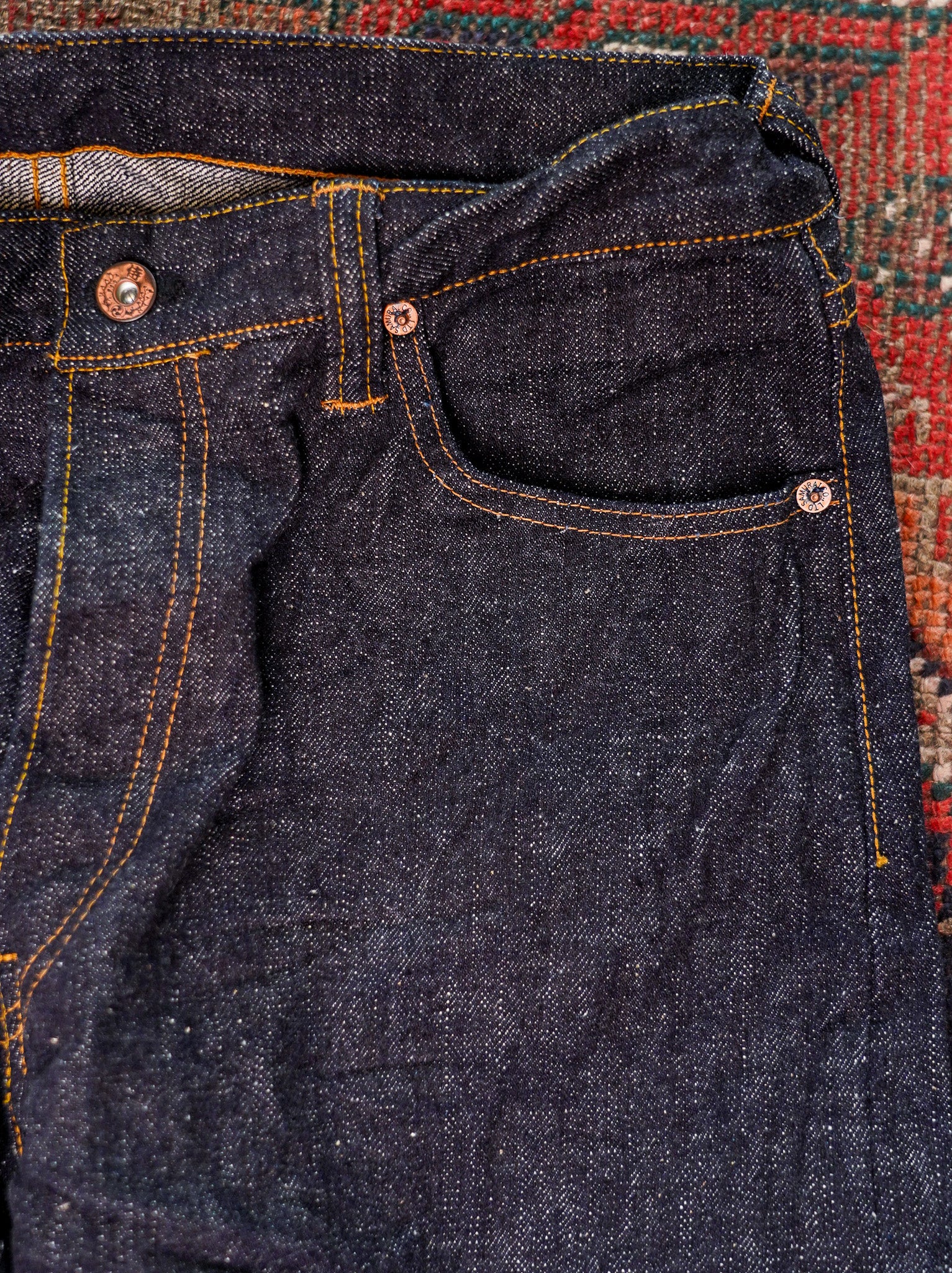 Samurai S5100VX 17oz "Bushido" Zero+ High Rise Straight Jeans - One Washed