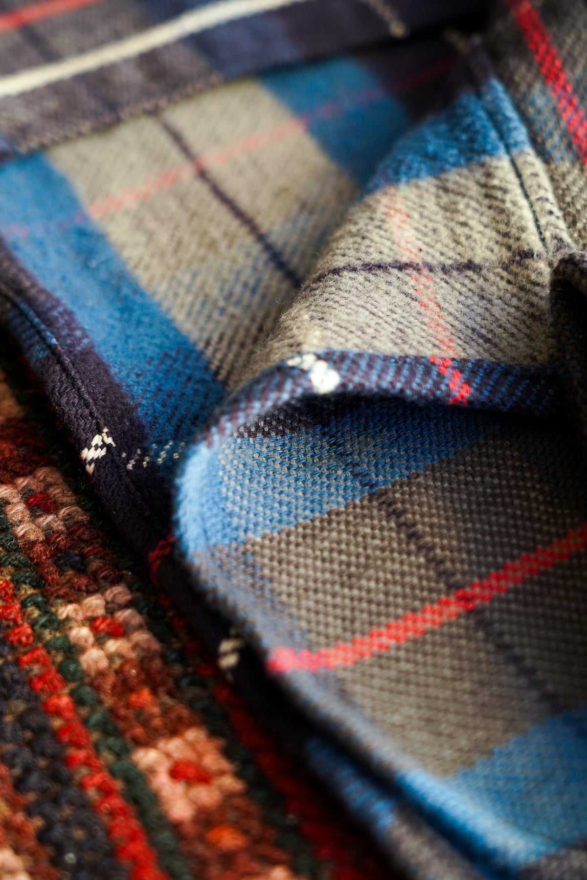 UES Heavy Flannel Shirt - Blue