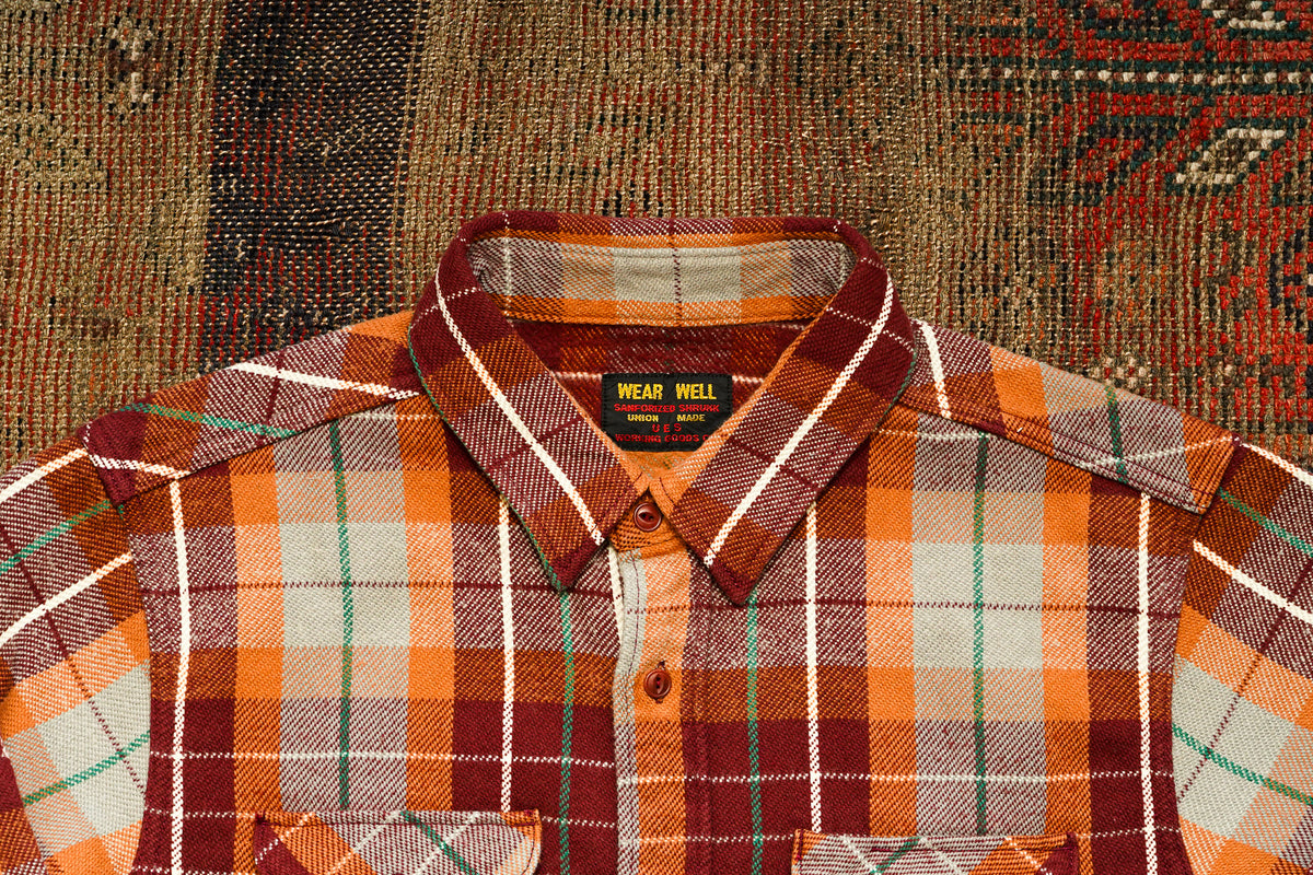 UES Heavy Flannel Shirt - Wine