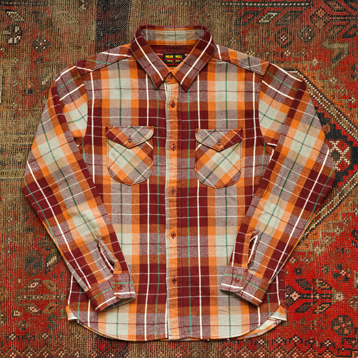 UES Heavy Flannel Shirt - Wine