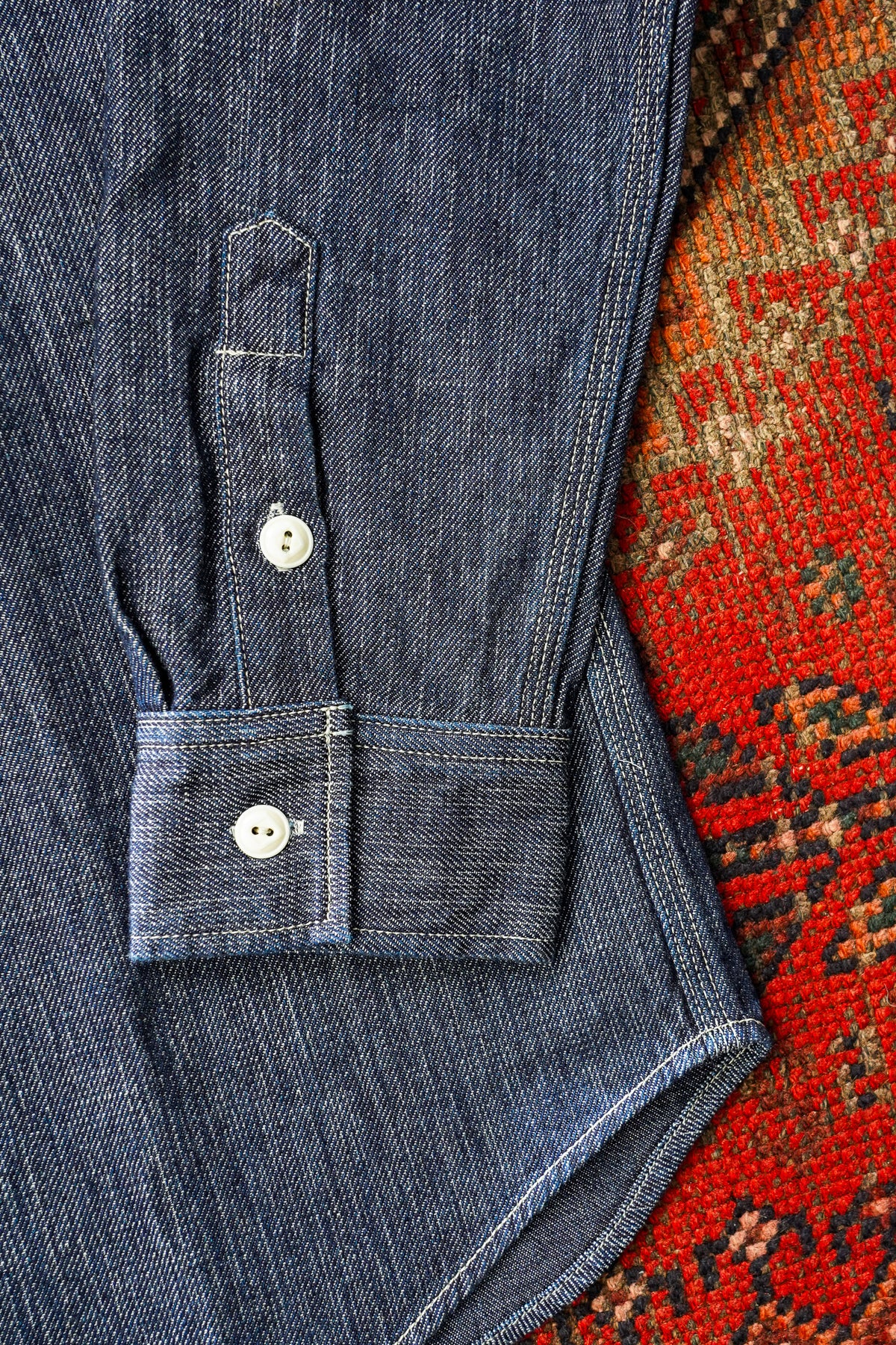 UES 11.4oz Double Weave Denim Workshirt - Indigo