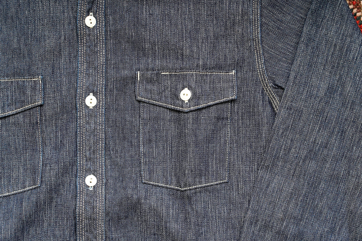 UES 11.4oz Double Weave Denim Workshirt - Indigo