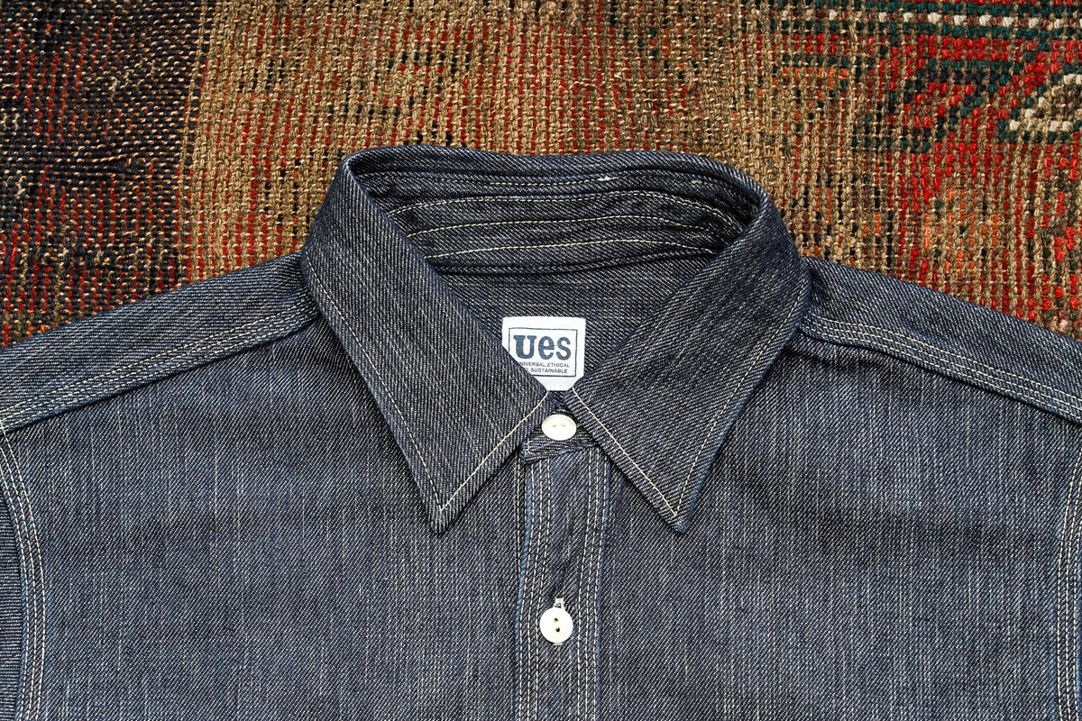 UES 11.4oz Double Weave Denim Workshirt - Indigo