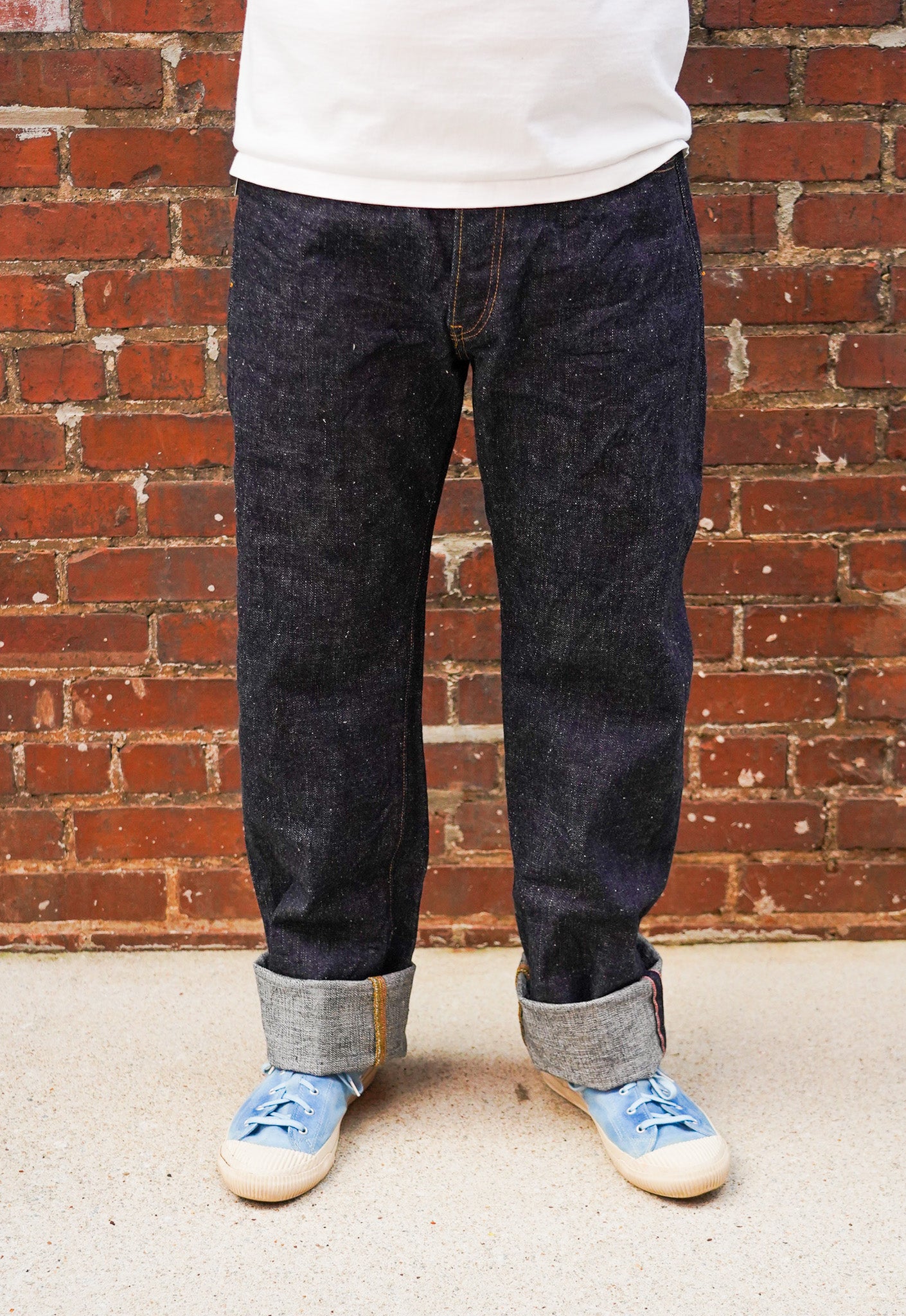 Samurai S5100VX 17oz "Bushido" Zero+ High Rise Straight Jeans - One Washed