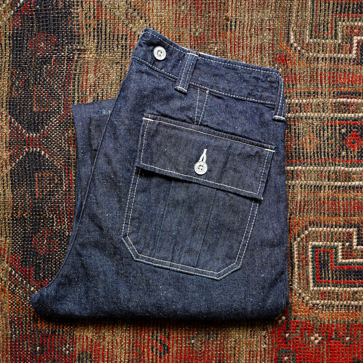 UES Double-Pocket Work Pants - Indigo Denim