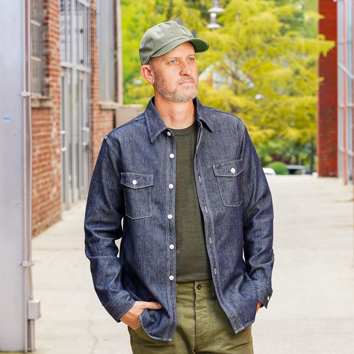 UES 11.4oz Double Weave Denim Workshirt - Indigo