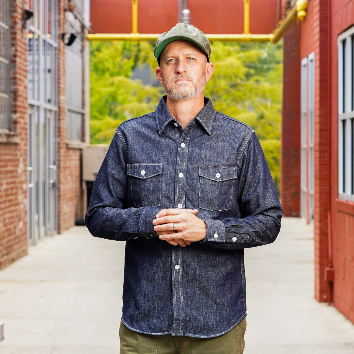 UES 11.4oz Double Weave Denim Workshirt - Indigo