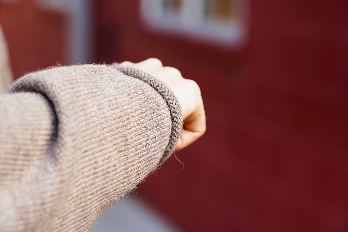 3sixteen Roll Neck Sweater - Sandstone Baby Alpaca