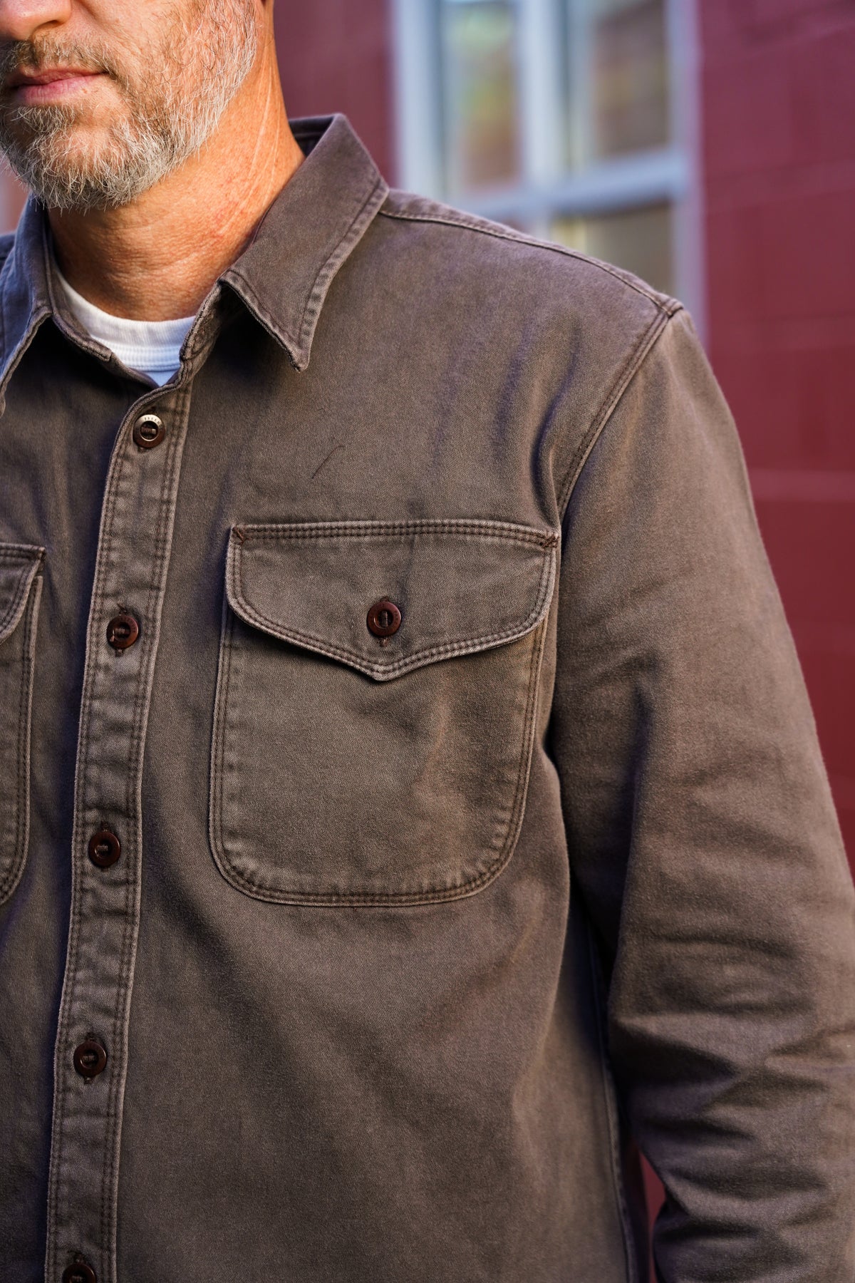 Freenote Cloth Utility Shirt - Chocolate