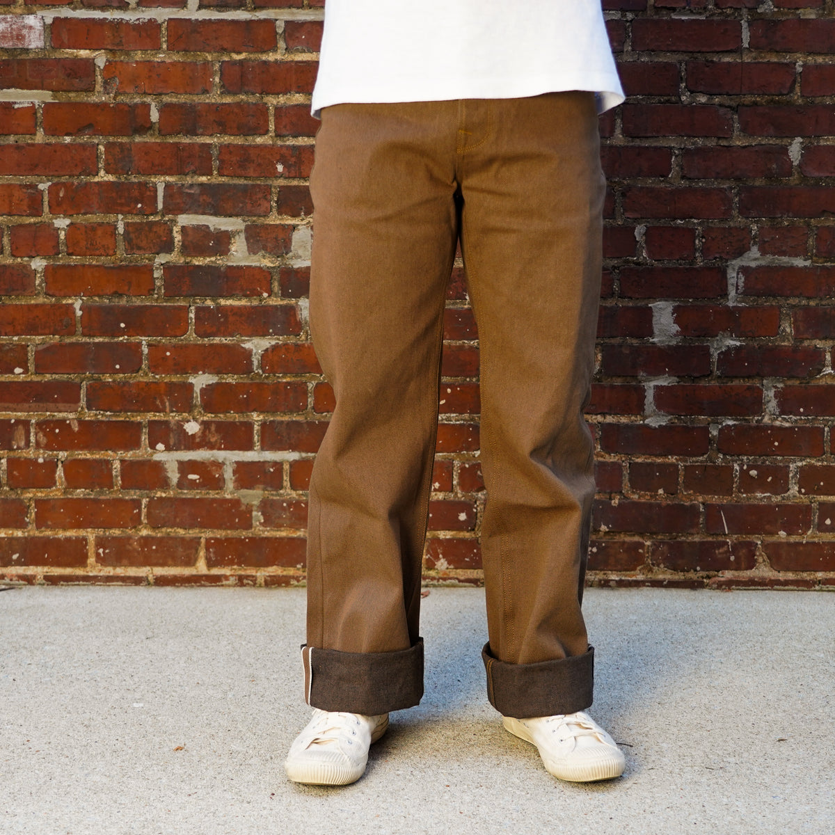 Freenote Cloth Modesto Wide Cut - 15oz Light Brown Denim