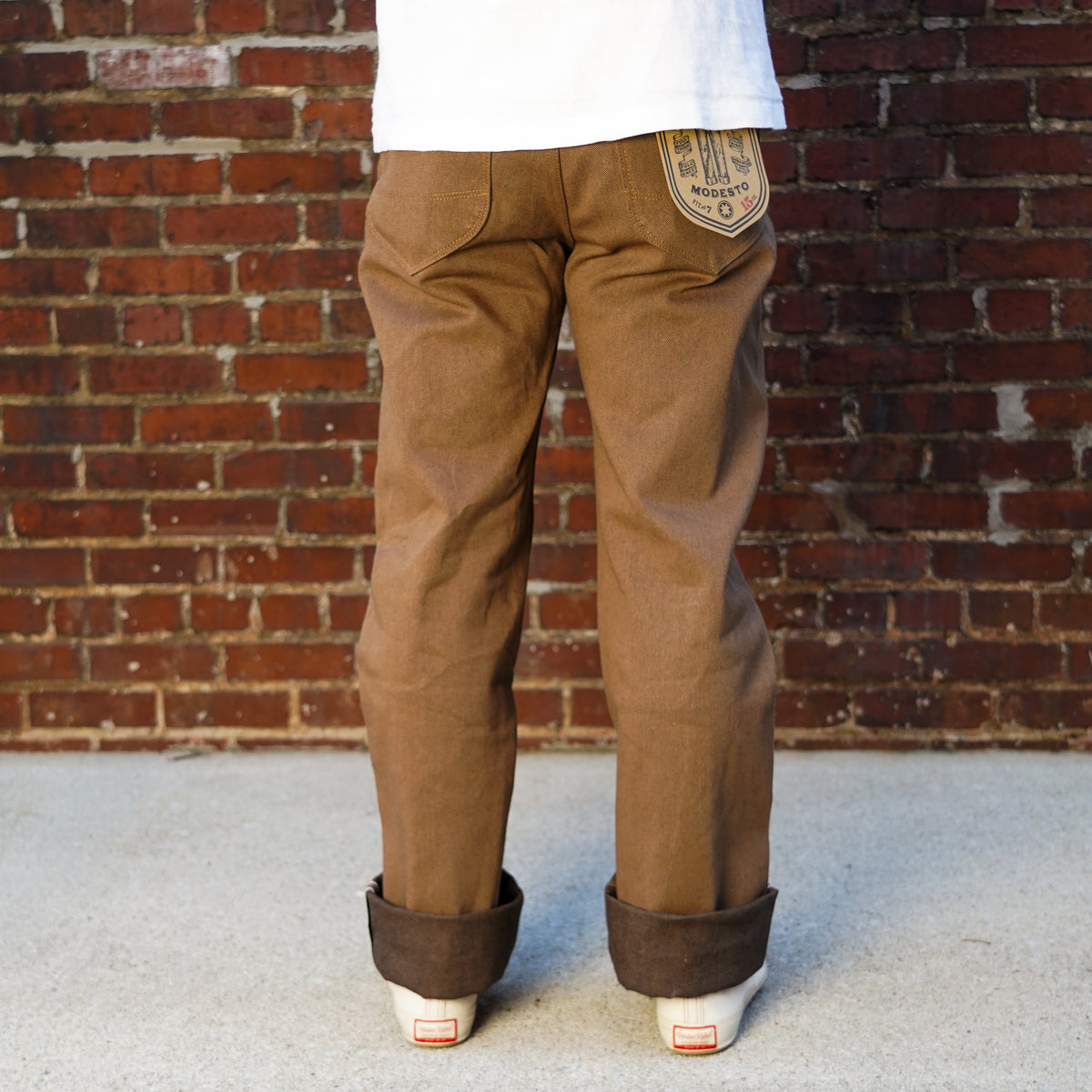 Freenote Cloth Modesto Wide Cut - 15oz Light Brown Denim