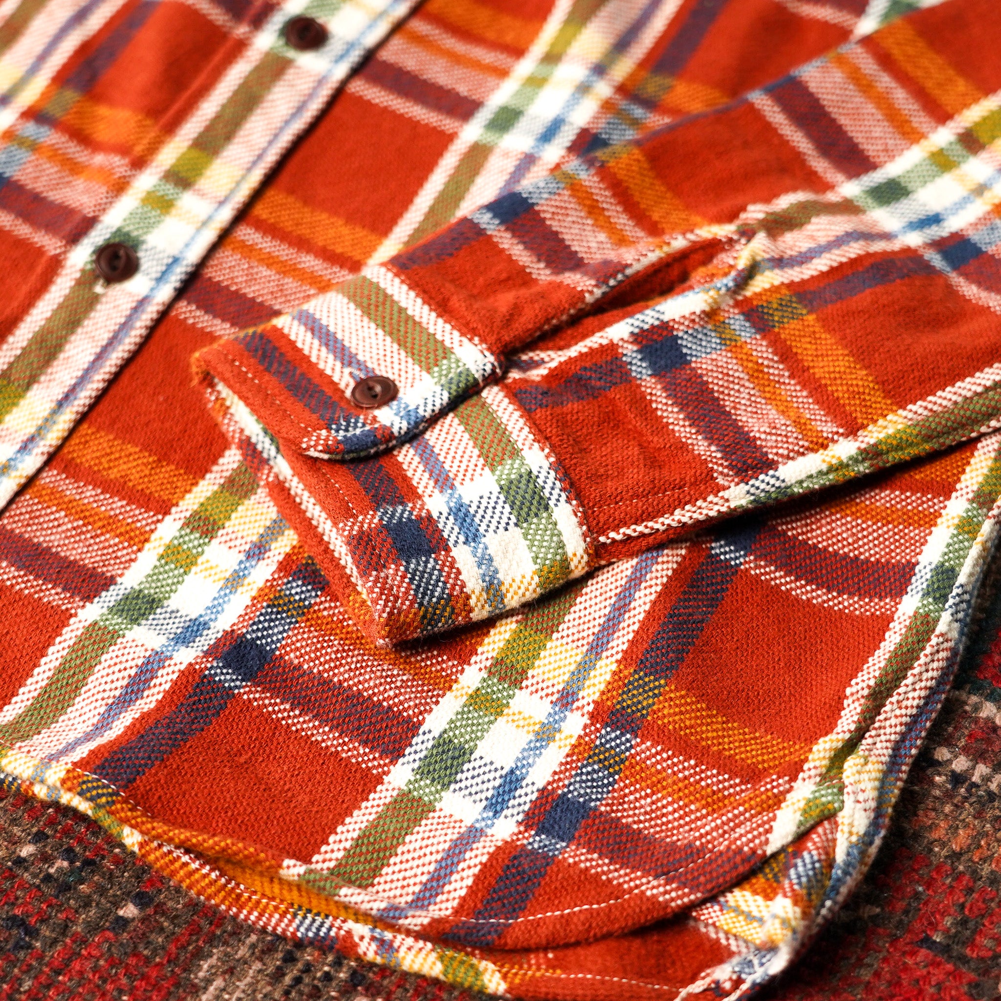 UES Heavy Flannel Shirt - Red