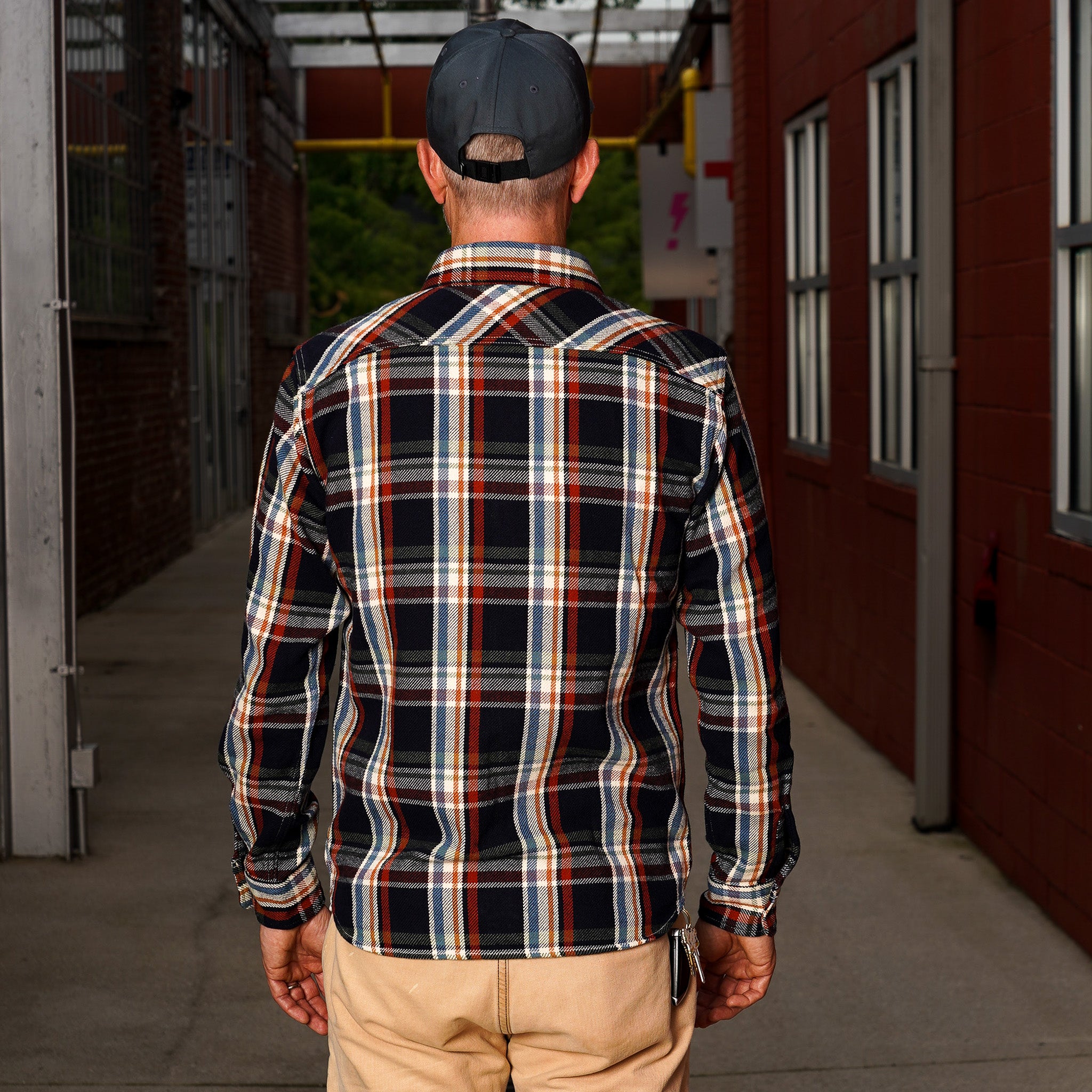 UES Heavy Flannel Shirt - Navy