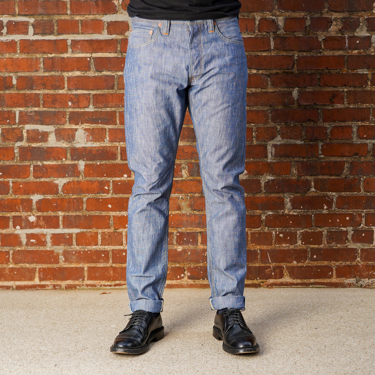 Pure Blue Japan 1186-2 14oz Slub Chambray Relaxed Tapered - Indigo
