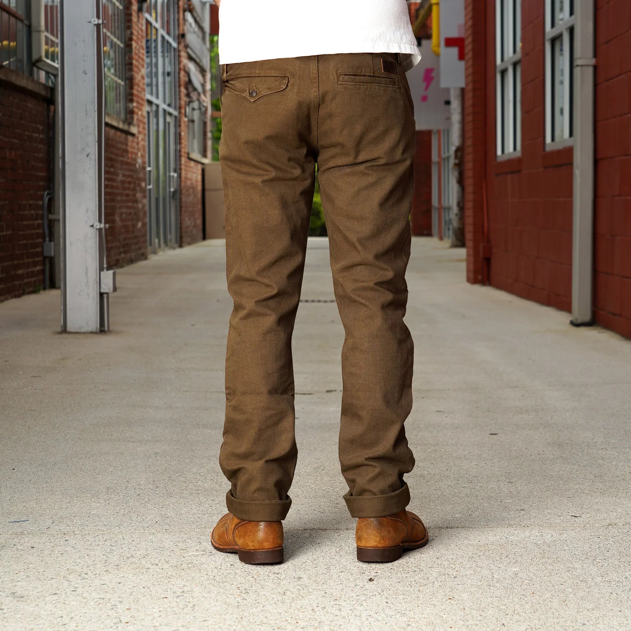 Freenote Cloth Workers Chino 14oz Slub Slim Fit - Army – Guilty Party