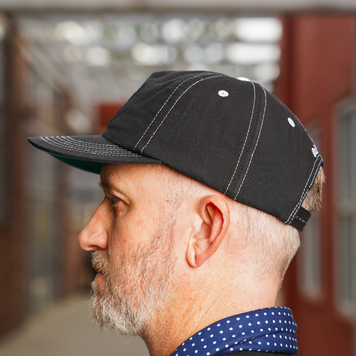 Guilty Party Embroidered Snapback Hat - Black Hemp Cotton