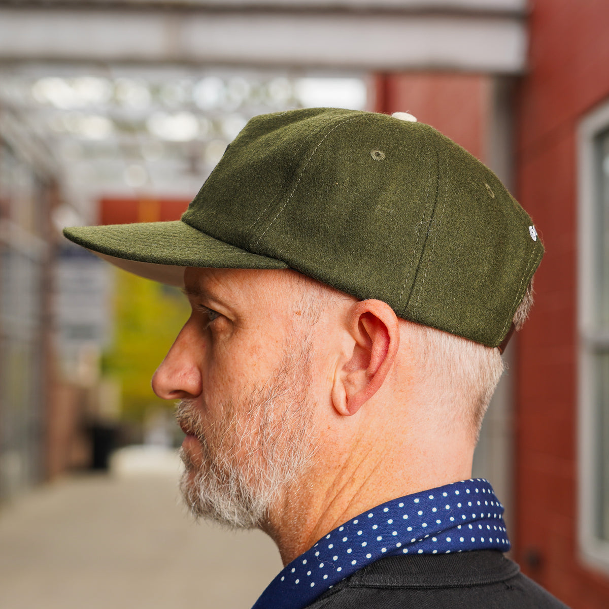 Guilty Party Embroidered Hat - Dark Green Melton