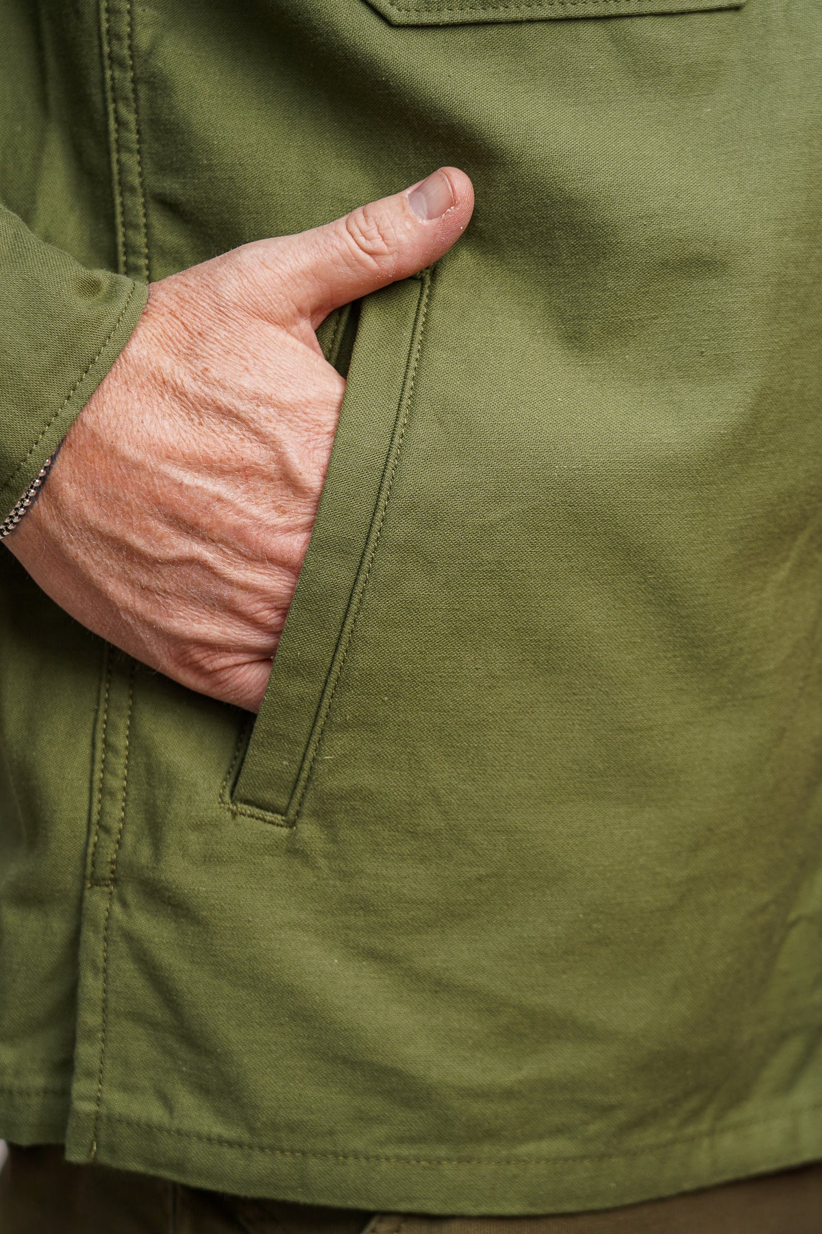 Iron Heart IHSH-451-ODG 9oz Cotton Sateen Military CPO Shirt - Olive Drab Green
