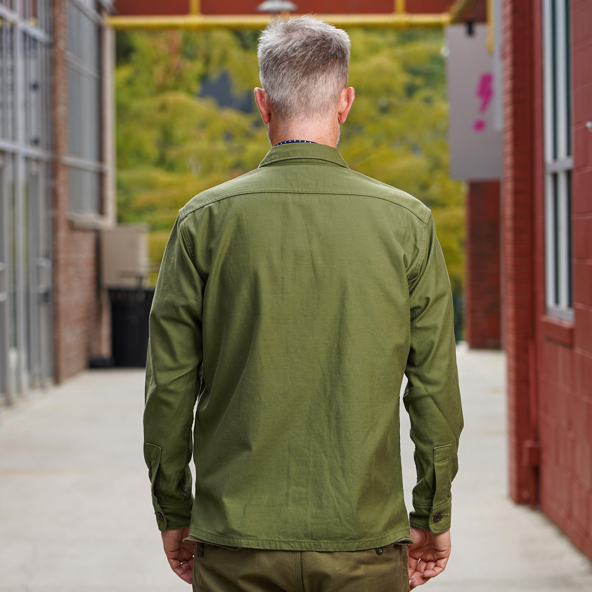Iron Heart IHSH-451-ODG 9oz Cotton Sateen Military CPO Shirt - Olive Drab Green