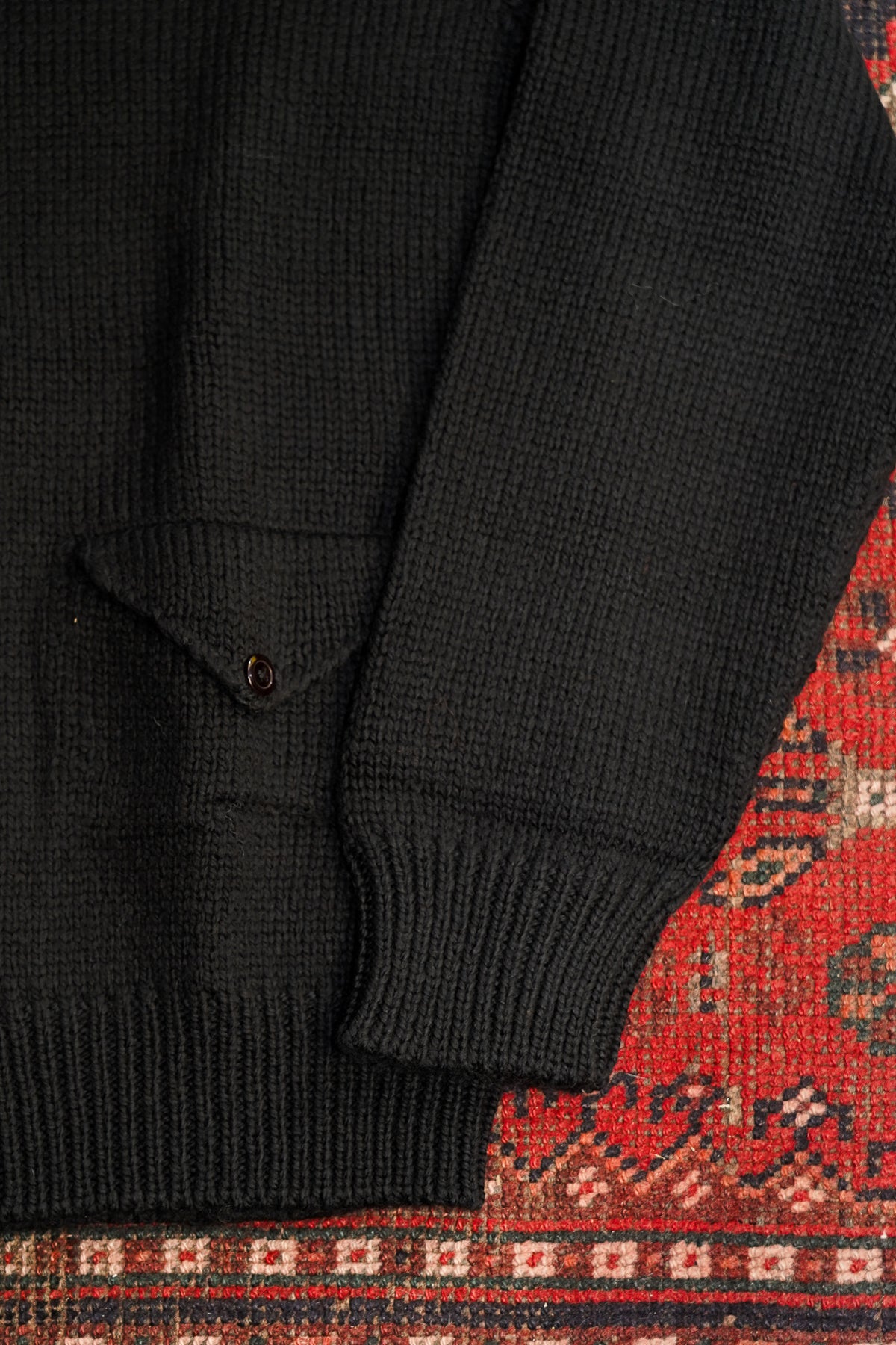 Wythe Zip Shawl Cardigan - Black