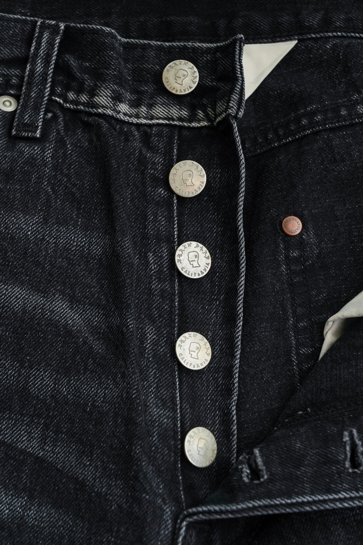 Brain Dead Type 00 13.2oz Selvedge Denim - Washed Black