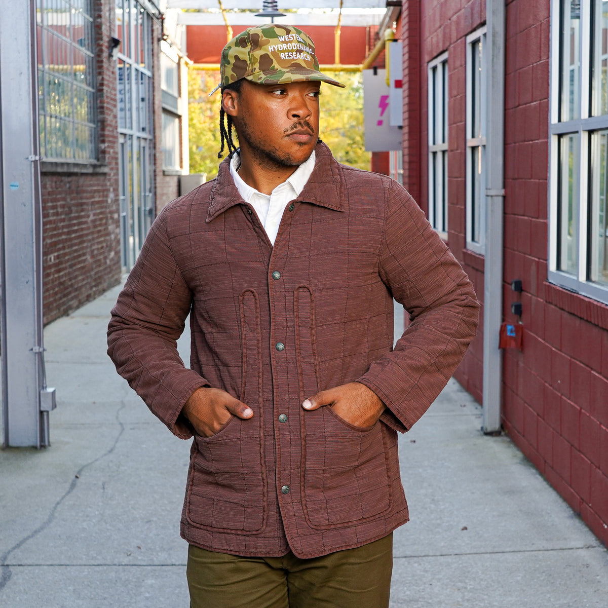 Wythe Quilted Hunting Jacket - Faded Brown