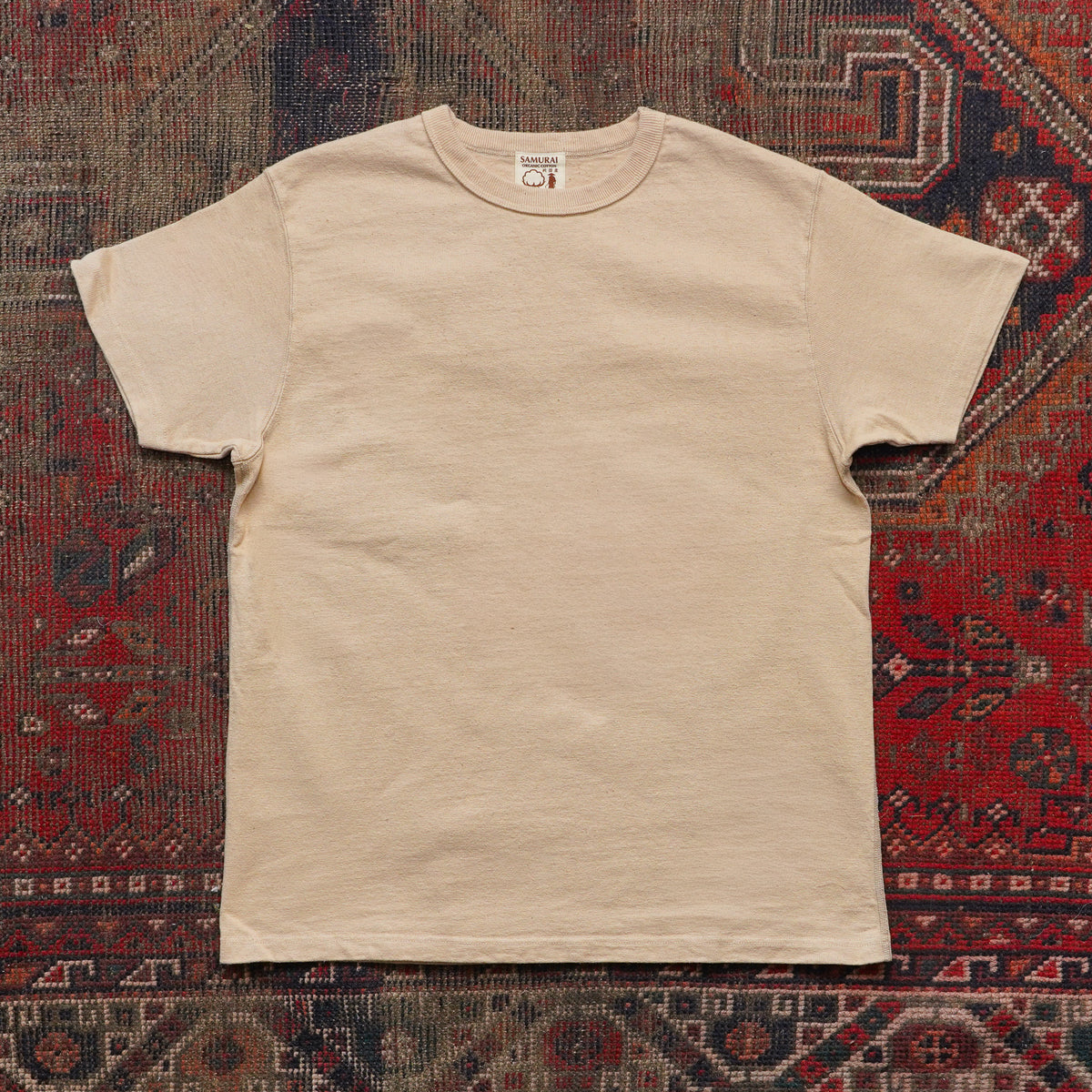 Samurai SJST-SC01 Japanese Cotton Crew Neck T-Shirt - Light Kuri
