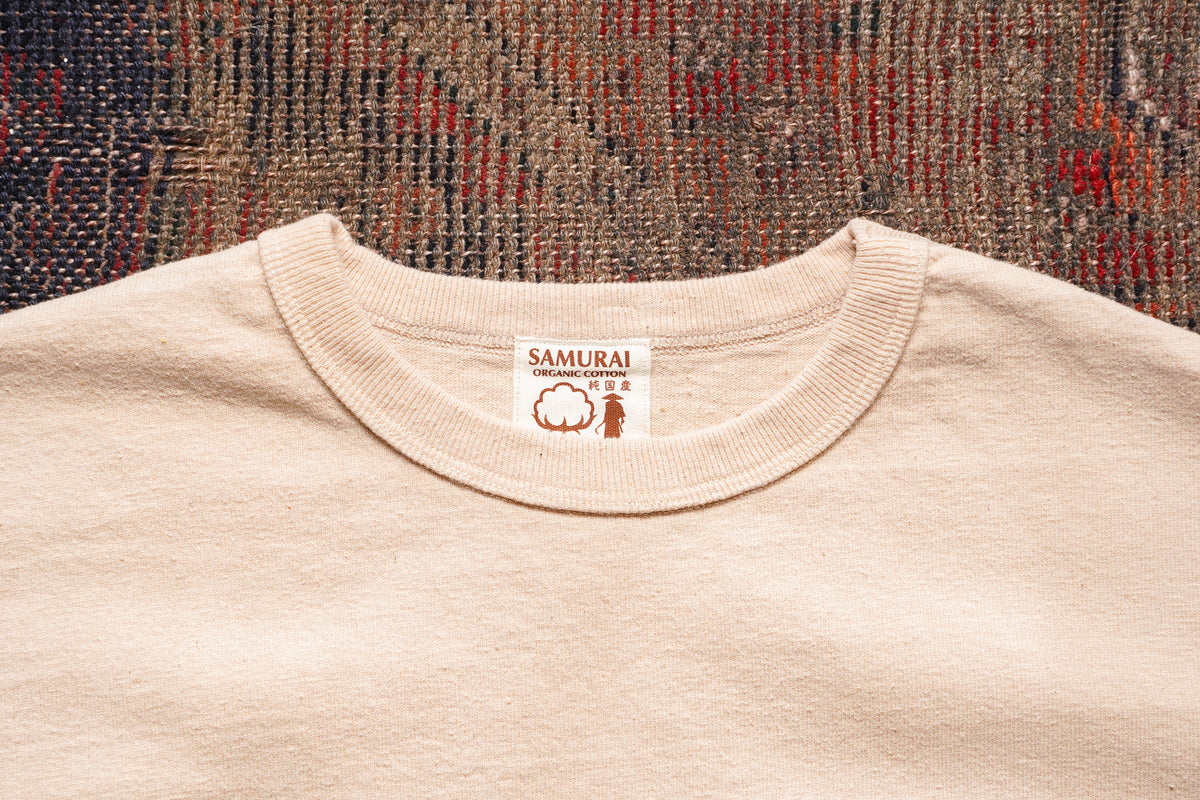 Samurai SJST-SC01 Japanese Cotton Crew Neck T-Shirt - Light Kuri