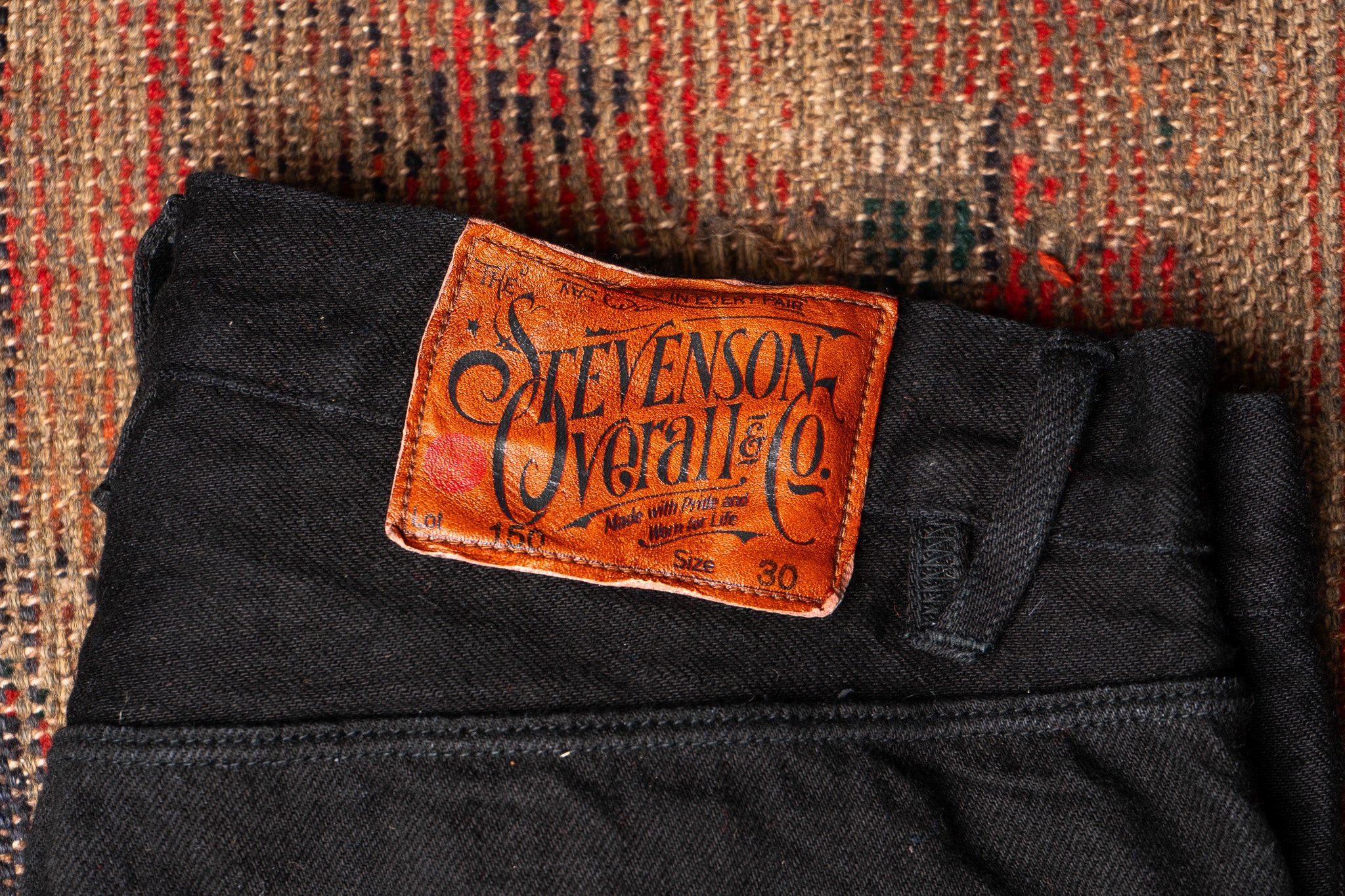 Stevenson Overall Co. Encinitas 150 Straight Leg - Solid Black