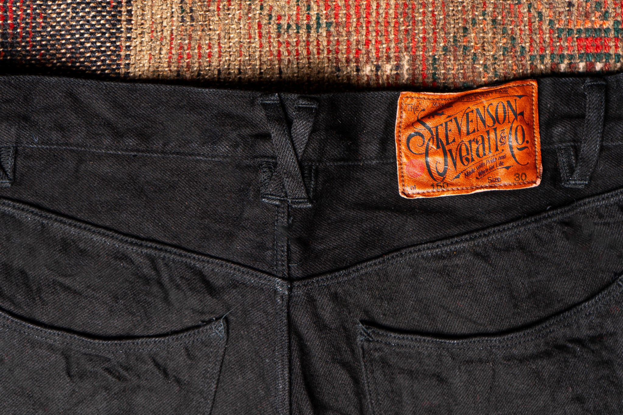 Stevenson Overall Co. Encinitas 150 Straight Leg - Solid Black