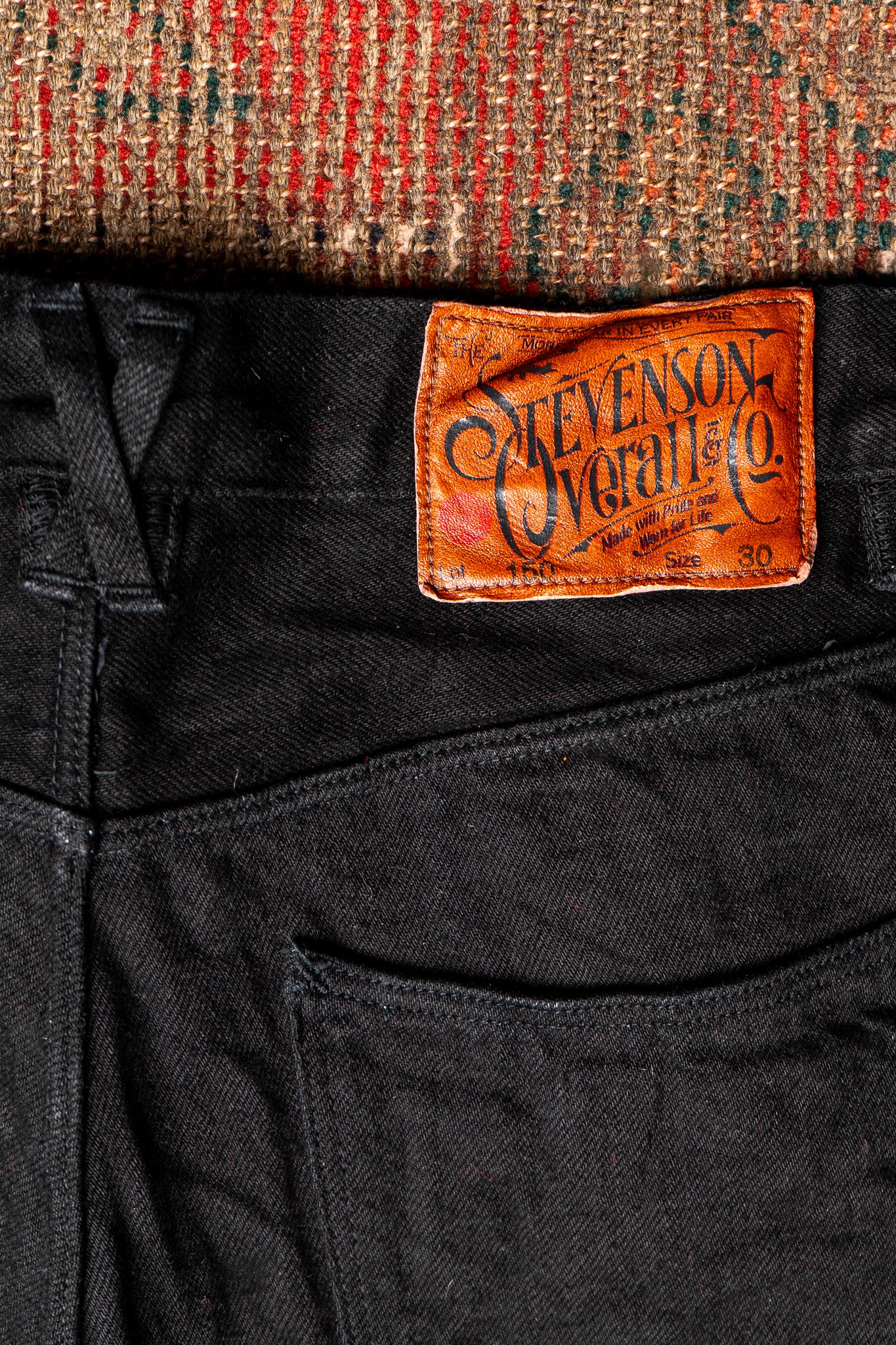 Stevenson Overall Co. Encinitas 150 Straight Leg - Solid Black