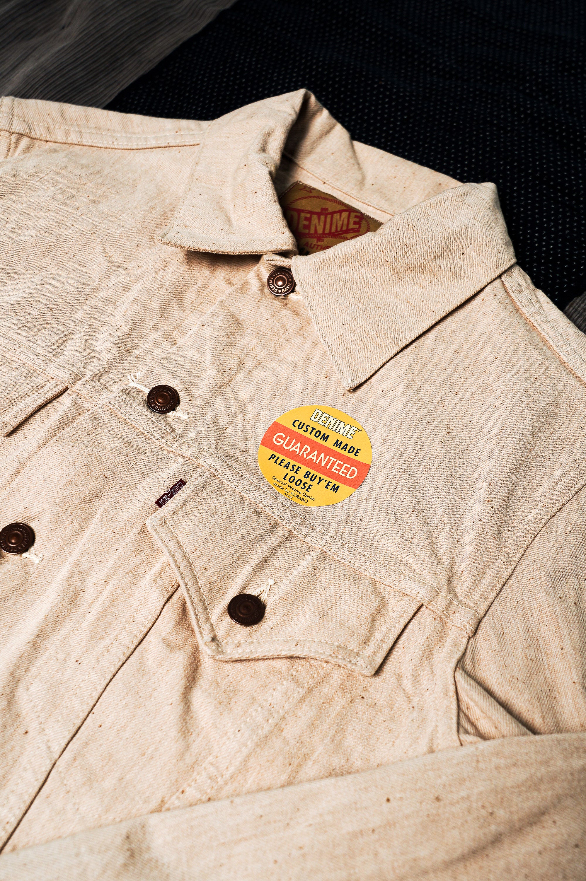 Denime Lot 233-66M - Type III Model Denim Jacket - Ecru