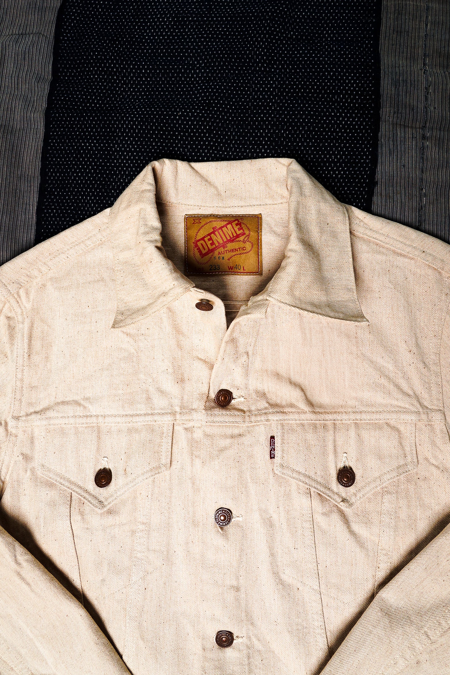 Denime Lot 233-66M - Type III Model Denim Jacket - Ecru