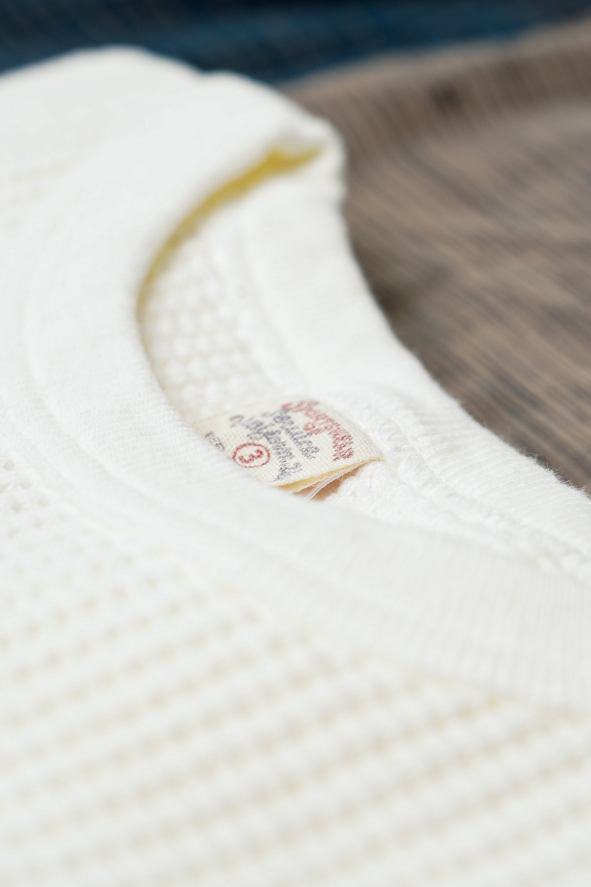 UES Big Waffle Thermal Shirt - Off White