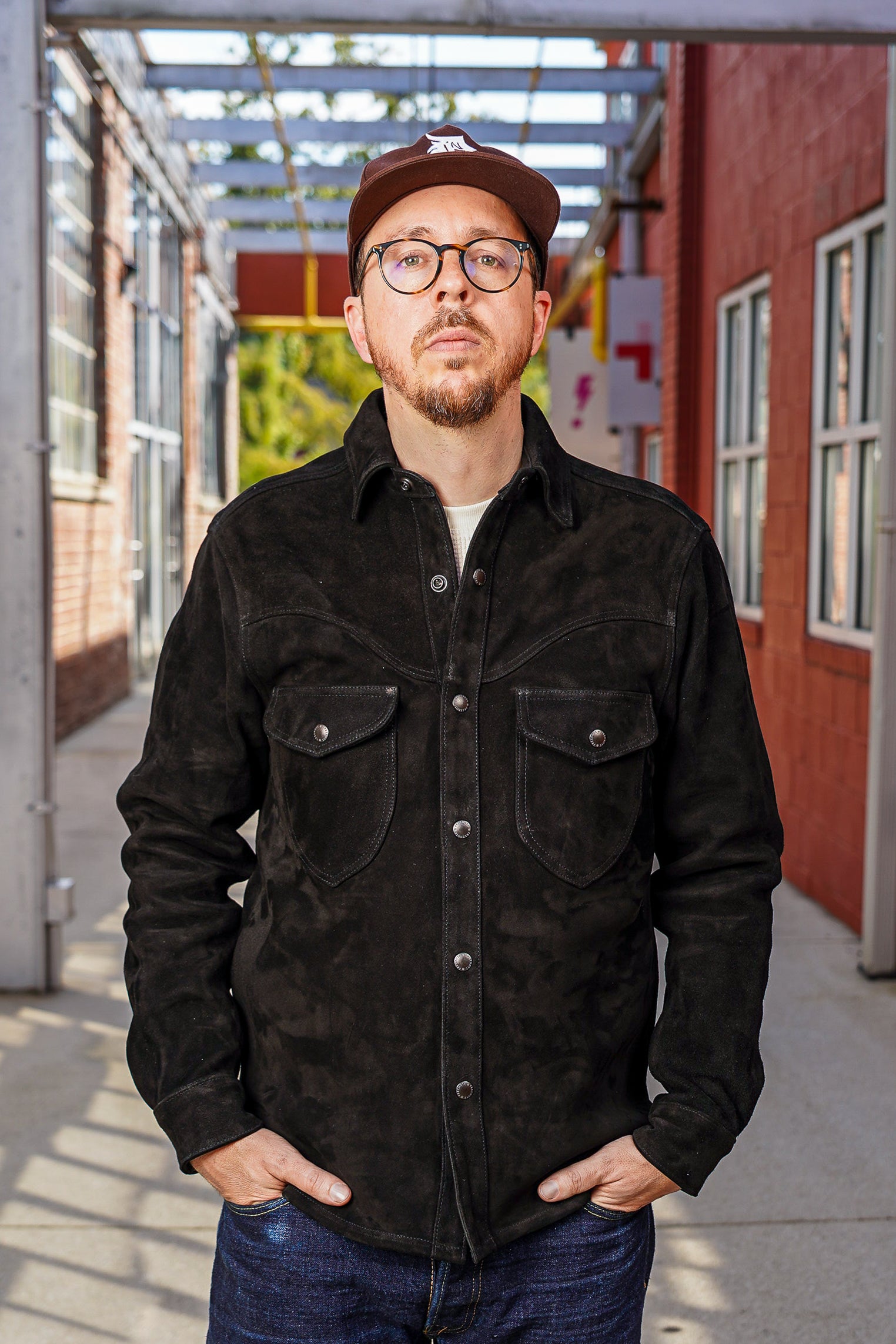 Freenote Cloth Packard Shirt - Black Goatskin