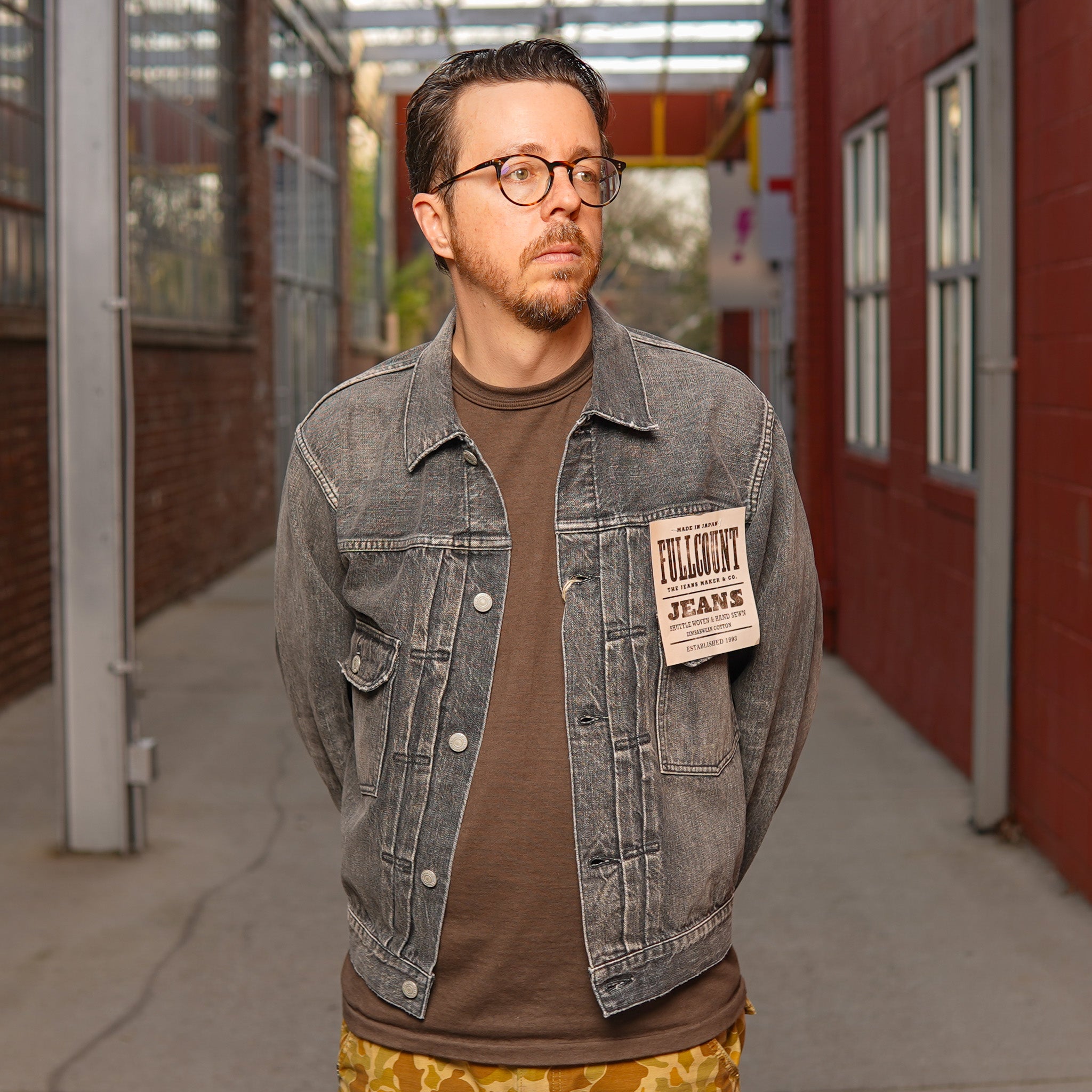 Fullcount 2102BKHW Type 2 Black Denim Jacket - Dartford