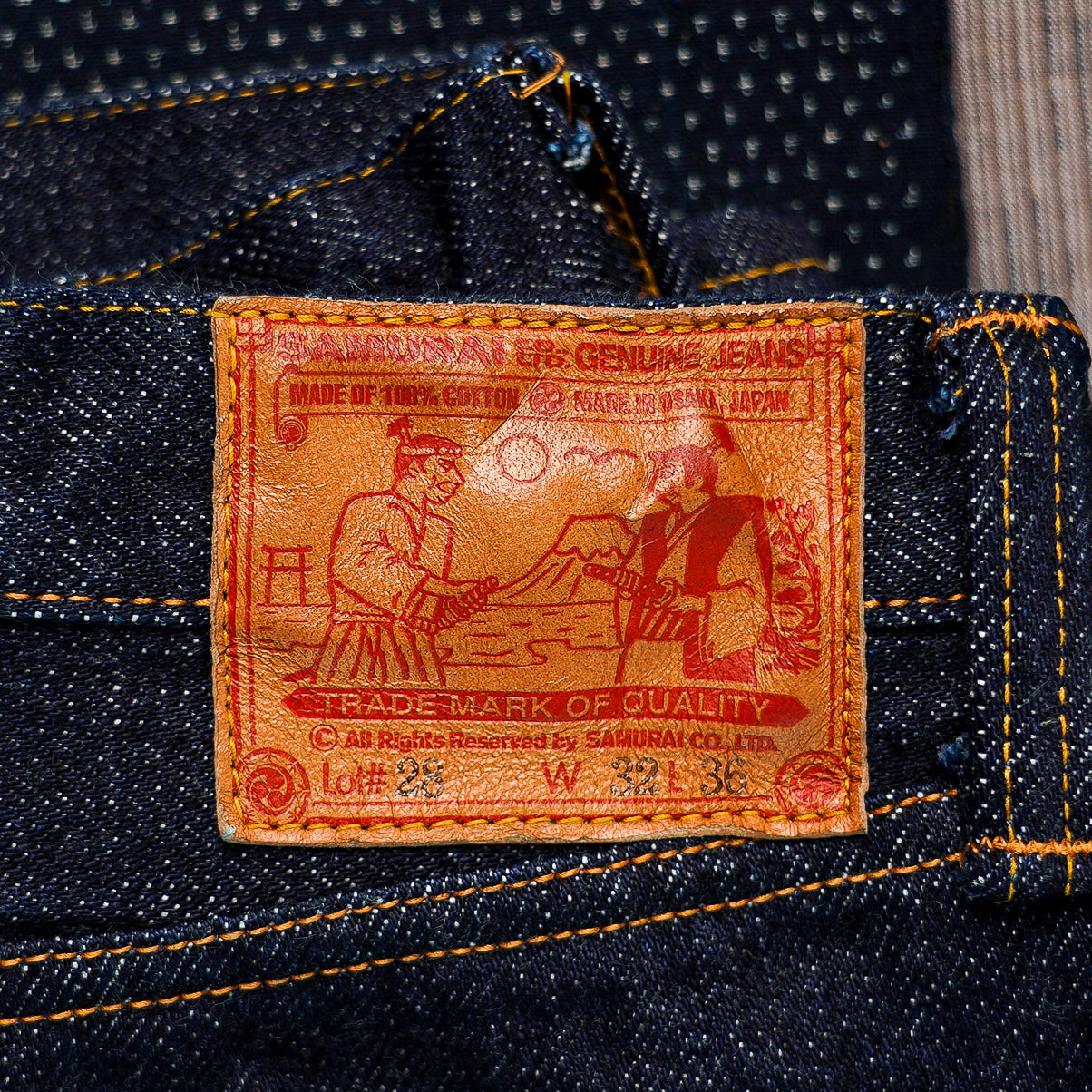 Samurai S5000VX21ozII 21oz Zero+ Slim Straight Jeans - One Washed