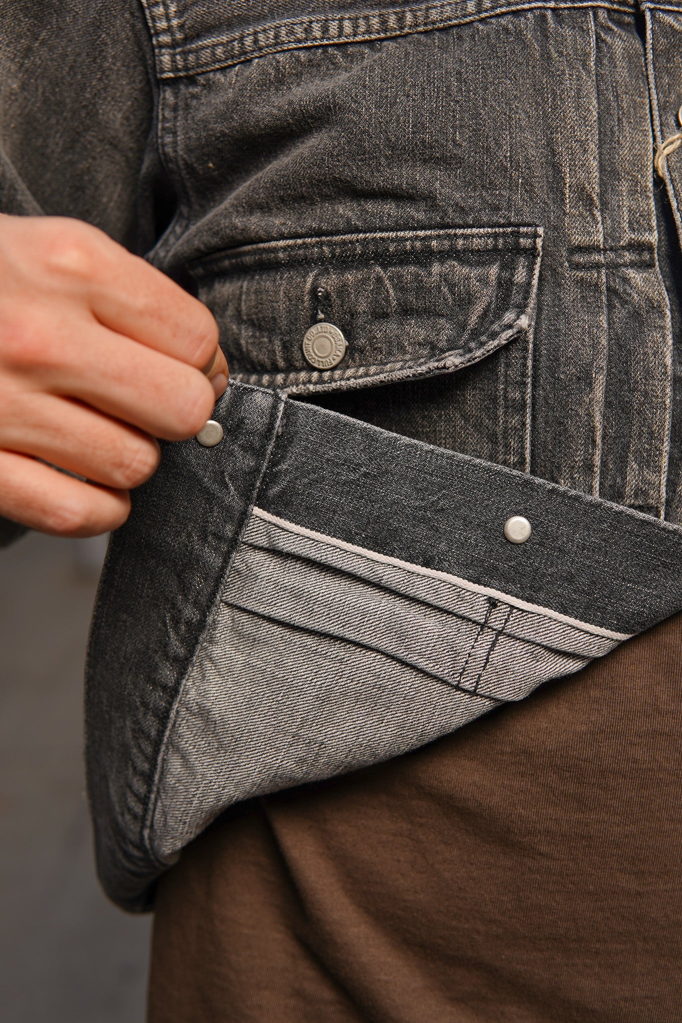 Fullcount 2102BKHW Type 2 Black Denim Jacket - Dartford