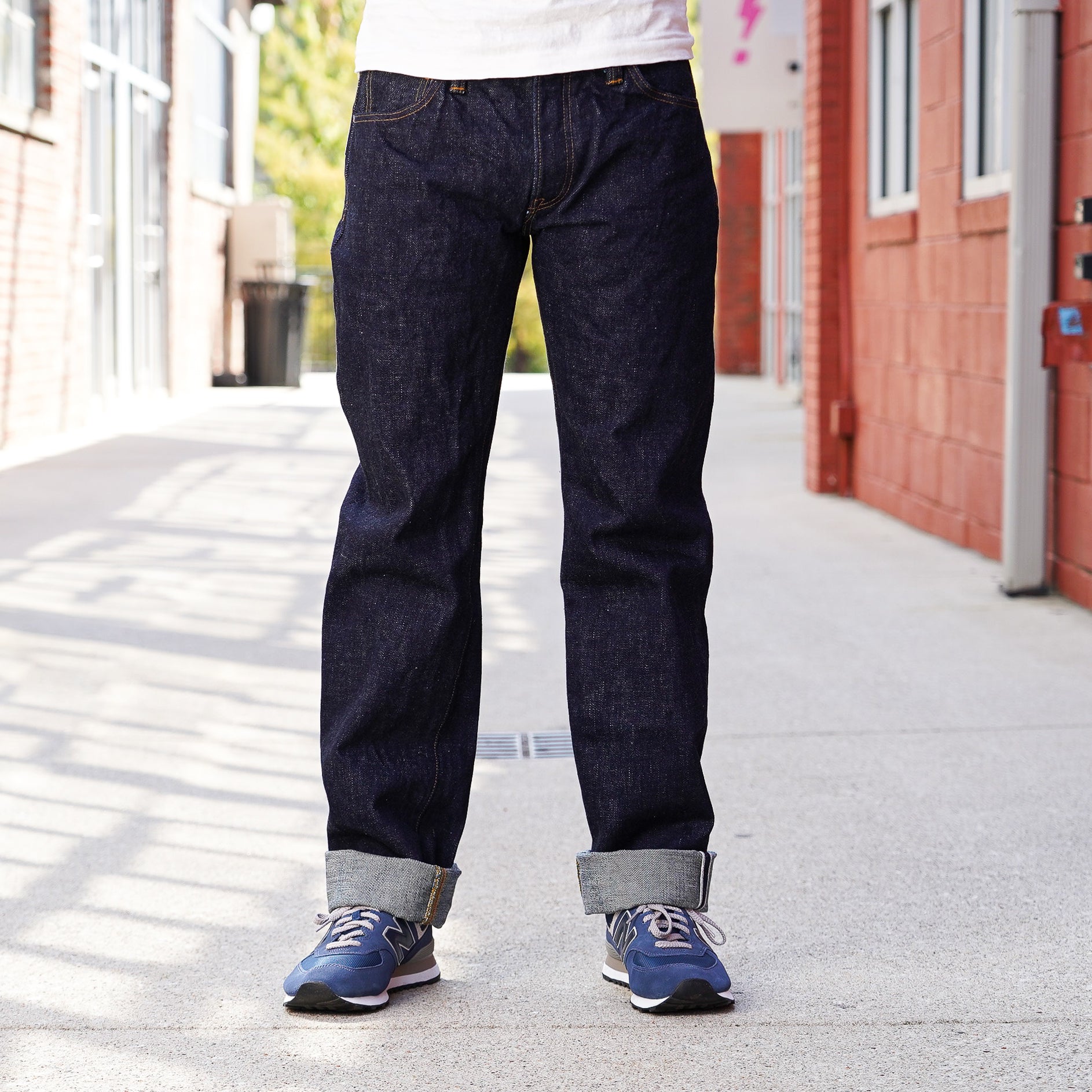 Samurai S5000VX21ozII 21oz Zero+ Slim Straight Jeans - One Washed